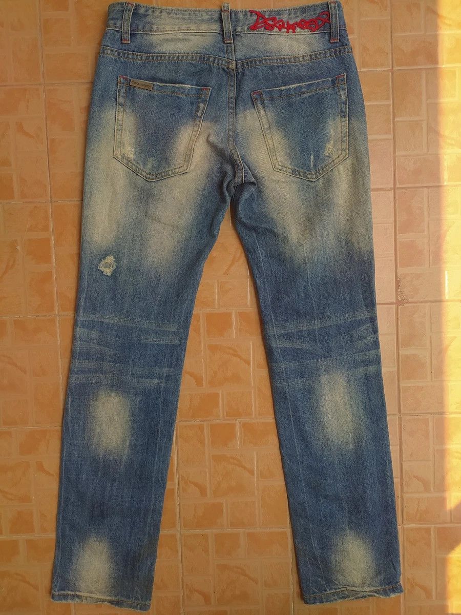 Dsquared2 DSQUARED2 DİSTRESSED BLUE EMBROİDERED JEANS SİZE Size US 30 / EU 46 - 6 Thumbnail