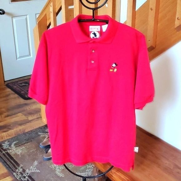 Disney Disney Vintage Mickey Inc Embroidered Mickey Mouse Sz. M Red Size US M / EU 48-50 / 2 - 1 Thumbnail