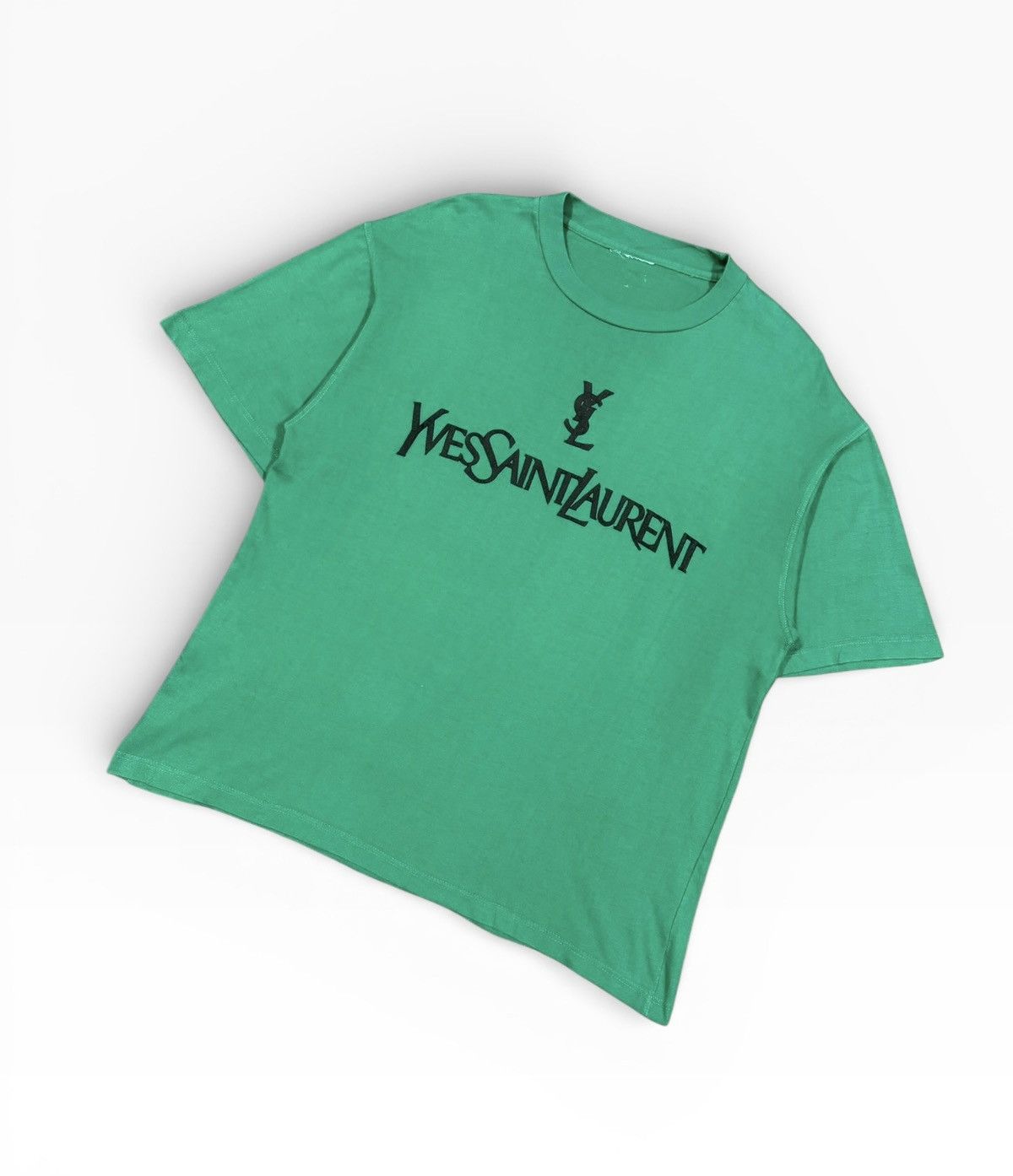 Yves Saint Laurent Vtg🔥YvesSaintLaurent Embossed Printed Spellout Logo Size US L / EU 52-54 / 3 - 5 Thumbnail