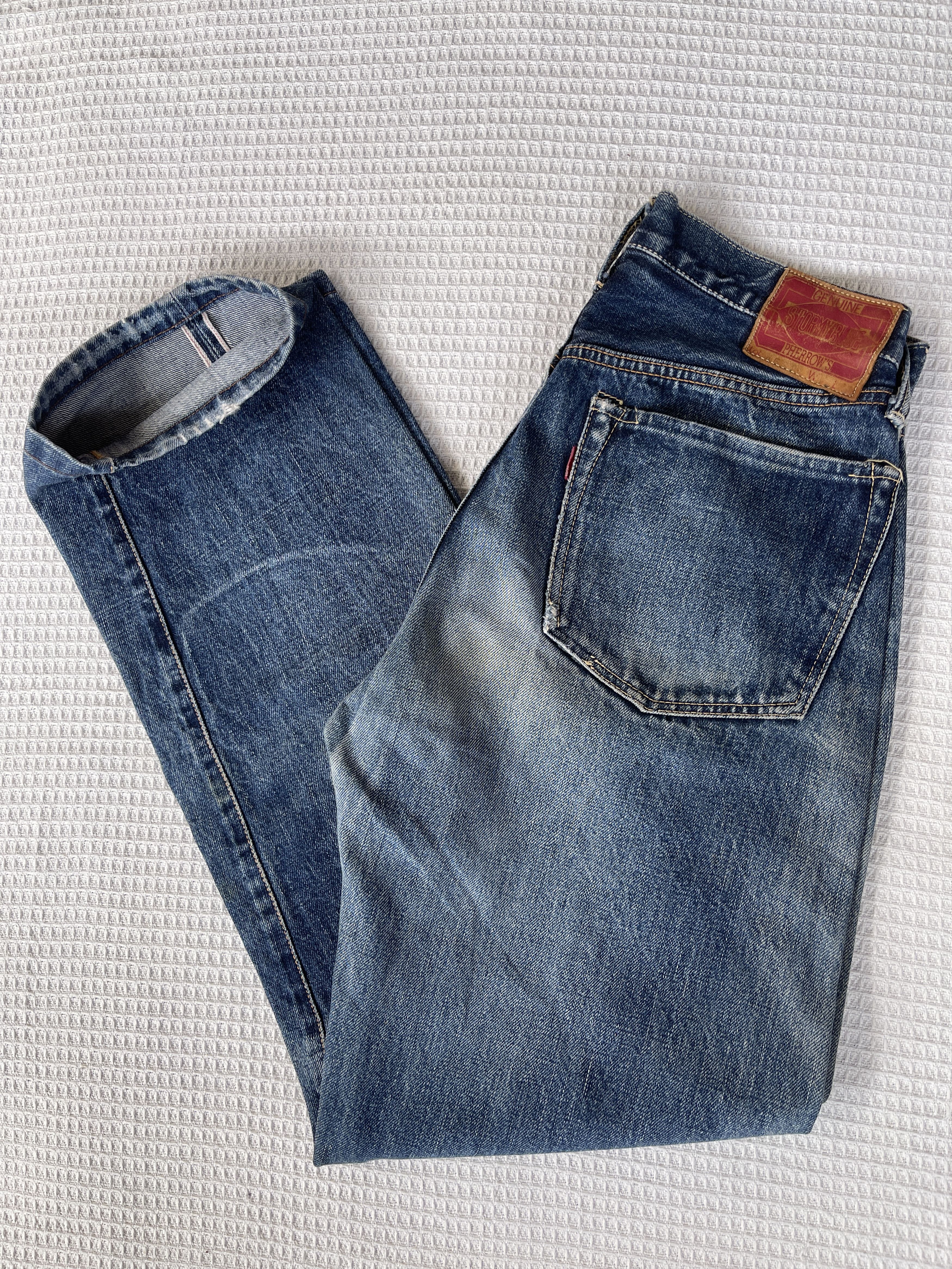 Japanese Brand Last Drop🔥Rare🔥Vtg PHERROW’S Selvedge Distressed Denim Jeans Size US 29 - 17 Thumbnail