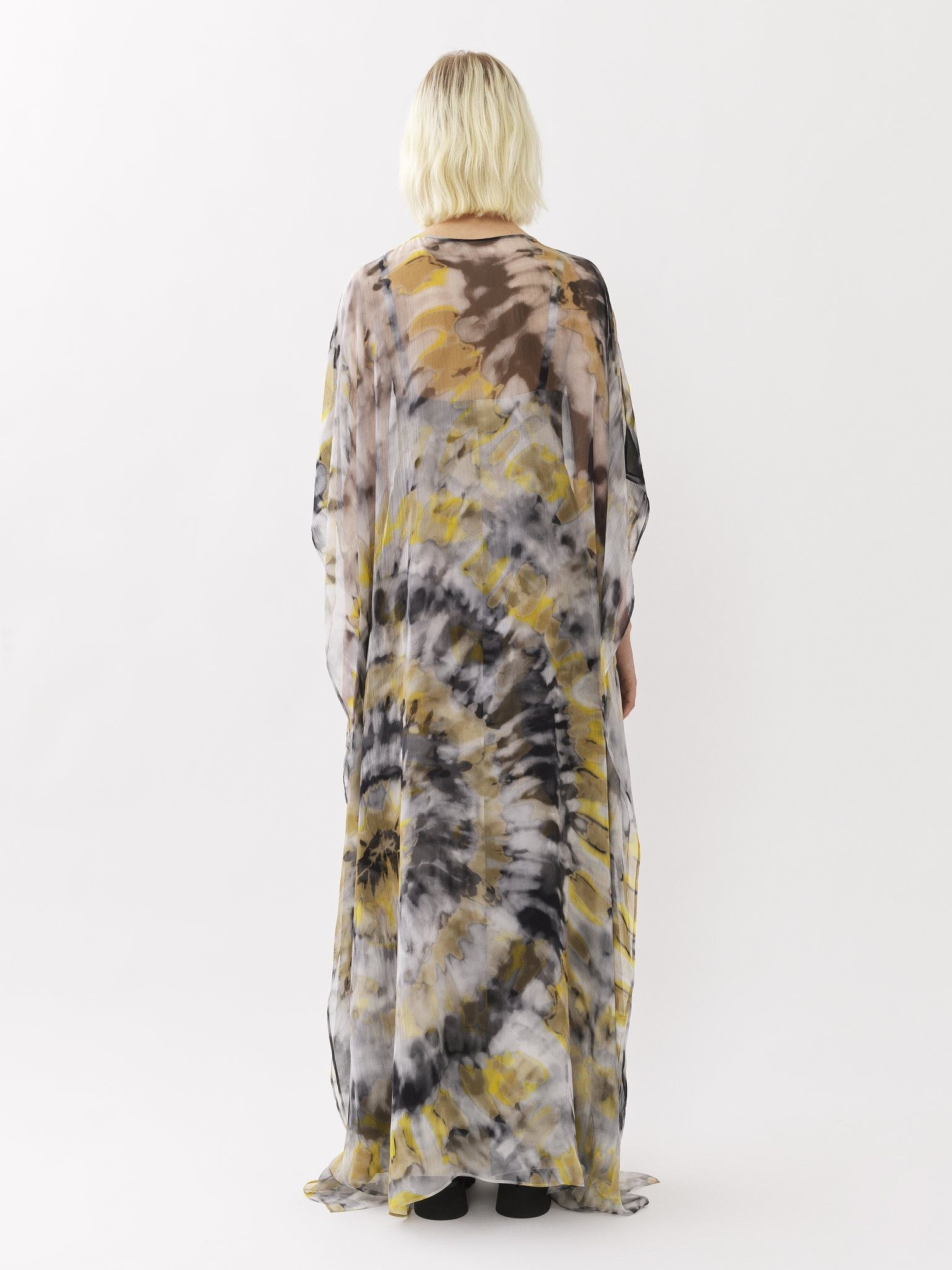Chloe o1loc1c10425 Kaftan-Inspired Maxi Dress in Multicolor Size L / US 10 / IT 46 - 4 Thumbnail
