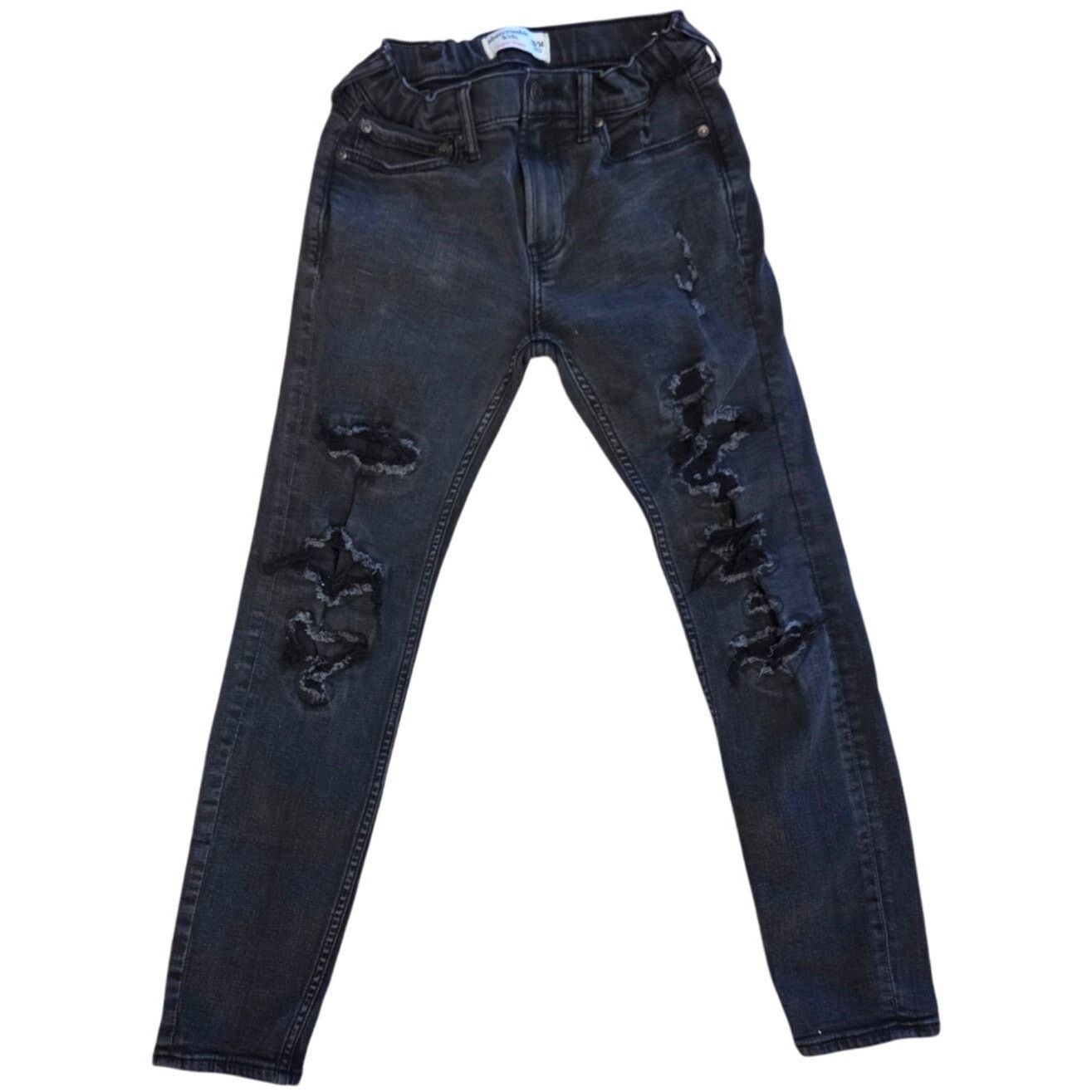 Abercrombie & Fitch Abercrombie Kids Black Super Skinny Denim Jeans Size 13/14 Size 26" / US 2 / IT 38 - 1 Thumbnail