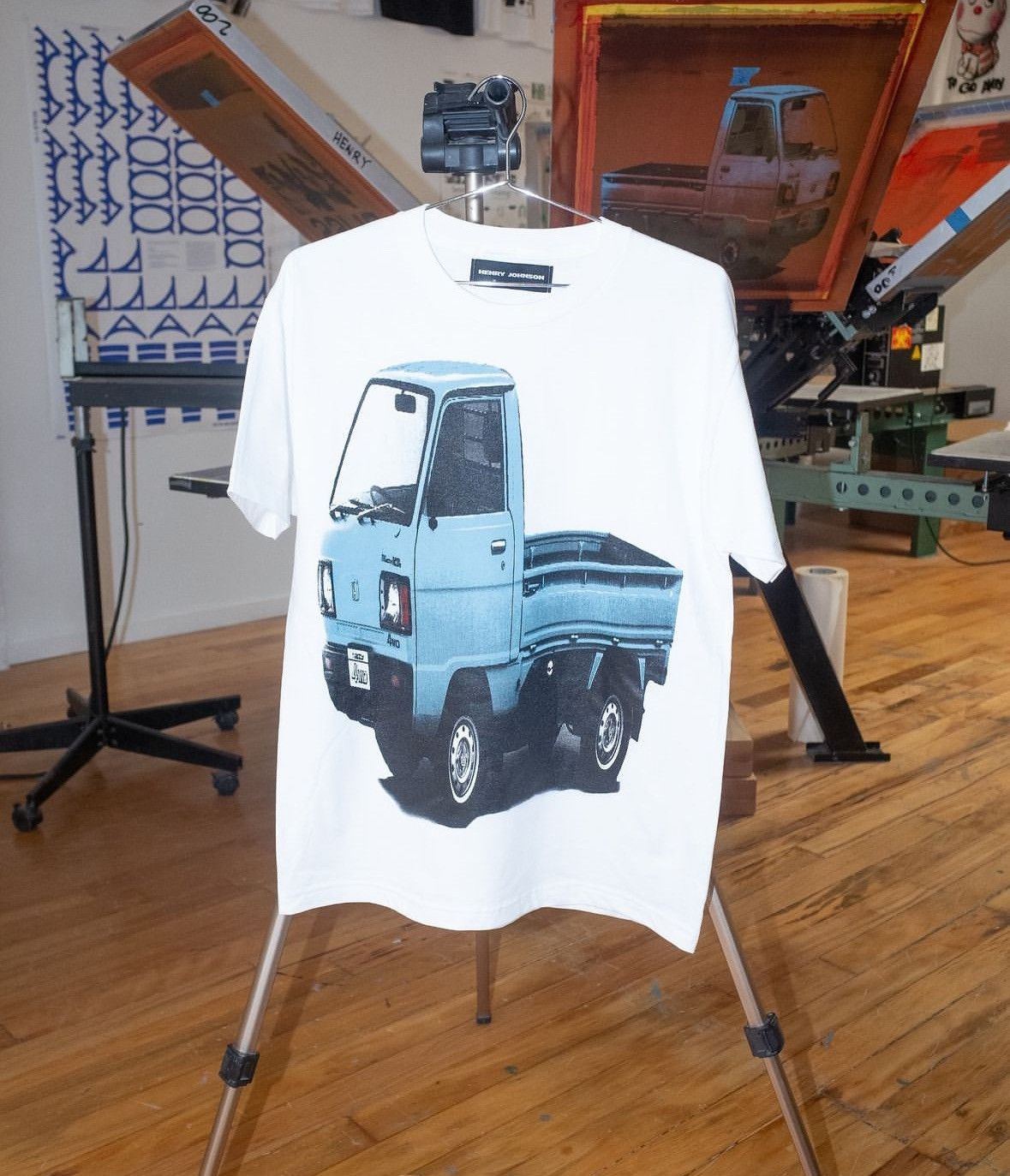 Henry Johnson Kei Truck Tee Teal | Grailed