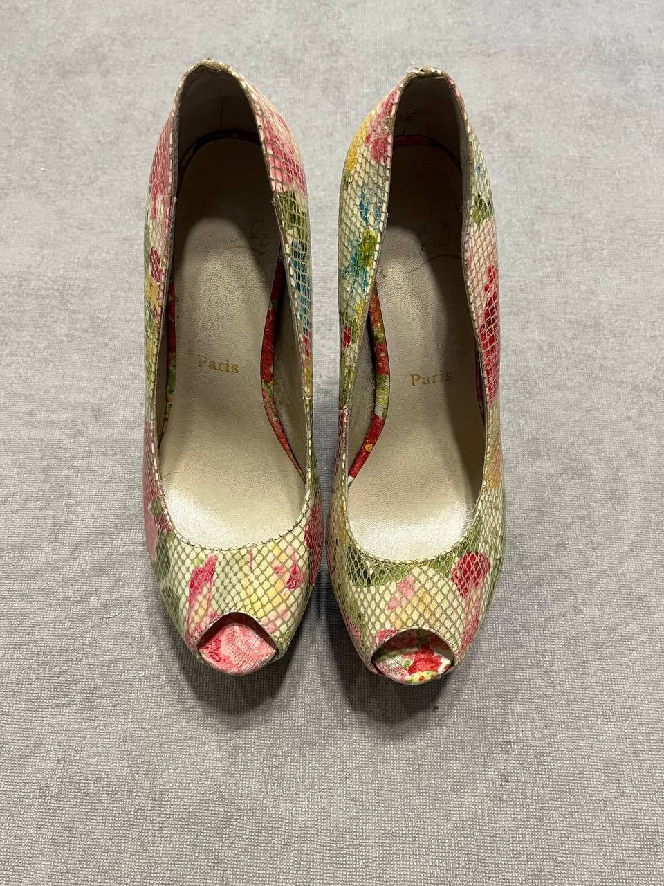 Christian Louboutin Christian Louboutin Flower High Pump Heels Women`s 37 Size US 7 / IT 37 - 5 Thumbnail