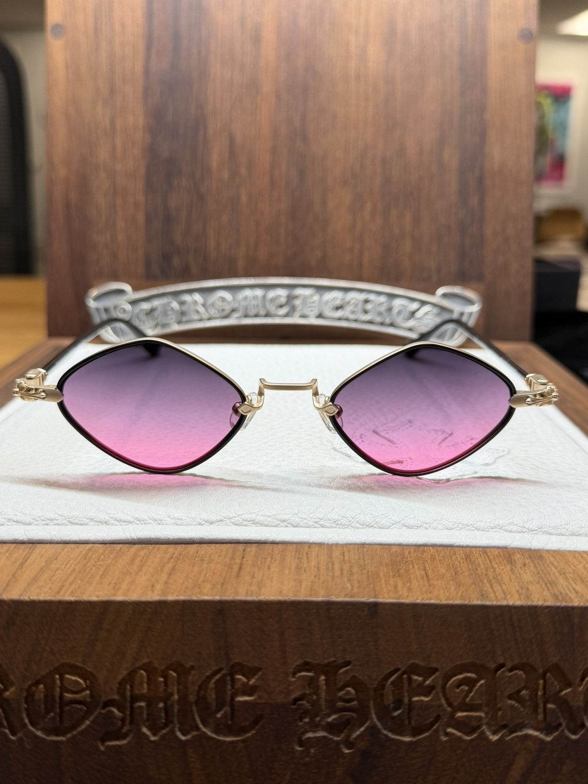 Chrome Hearts Chrome Hearts Diamond Dog Sunglasses Size ONE SIZE - 4 Thumbnail