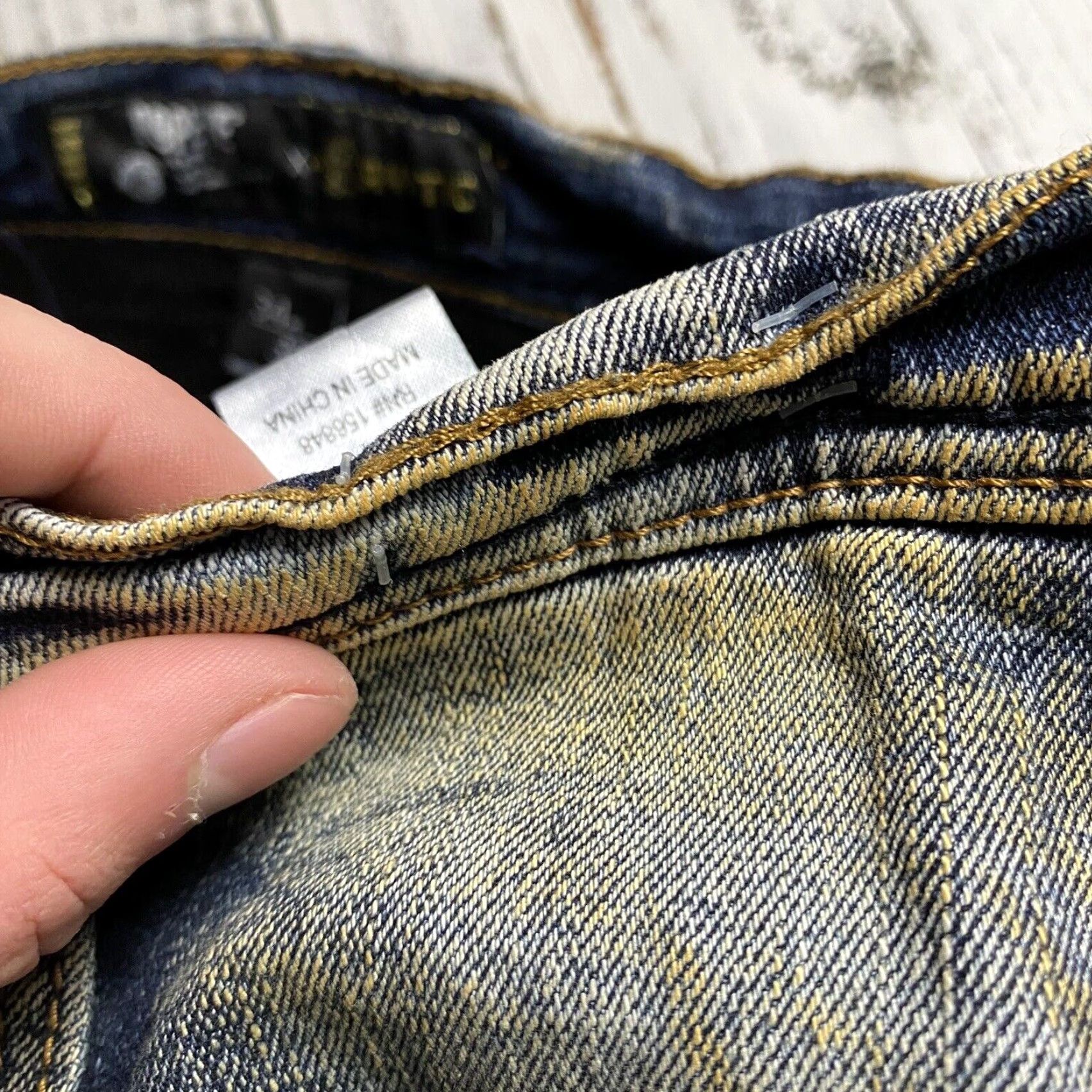 Vintage VINTAGE KRYPTIC POPEYE x STREETWEAR Distressed Slim Fit Denim Jeans Men 34x32 Blue 90s Size US 34 / EU 50 - 7 Thumbnail