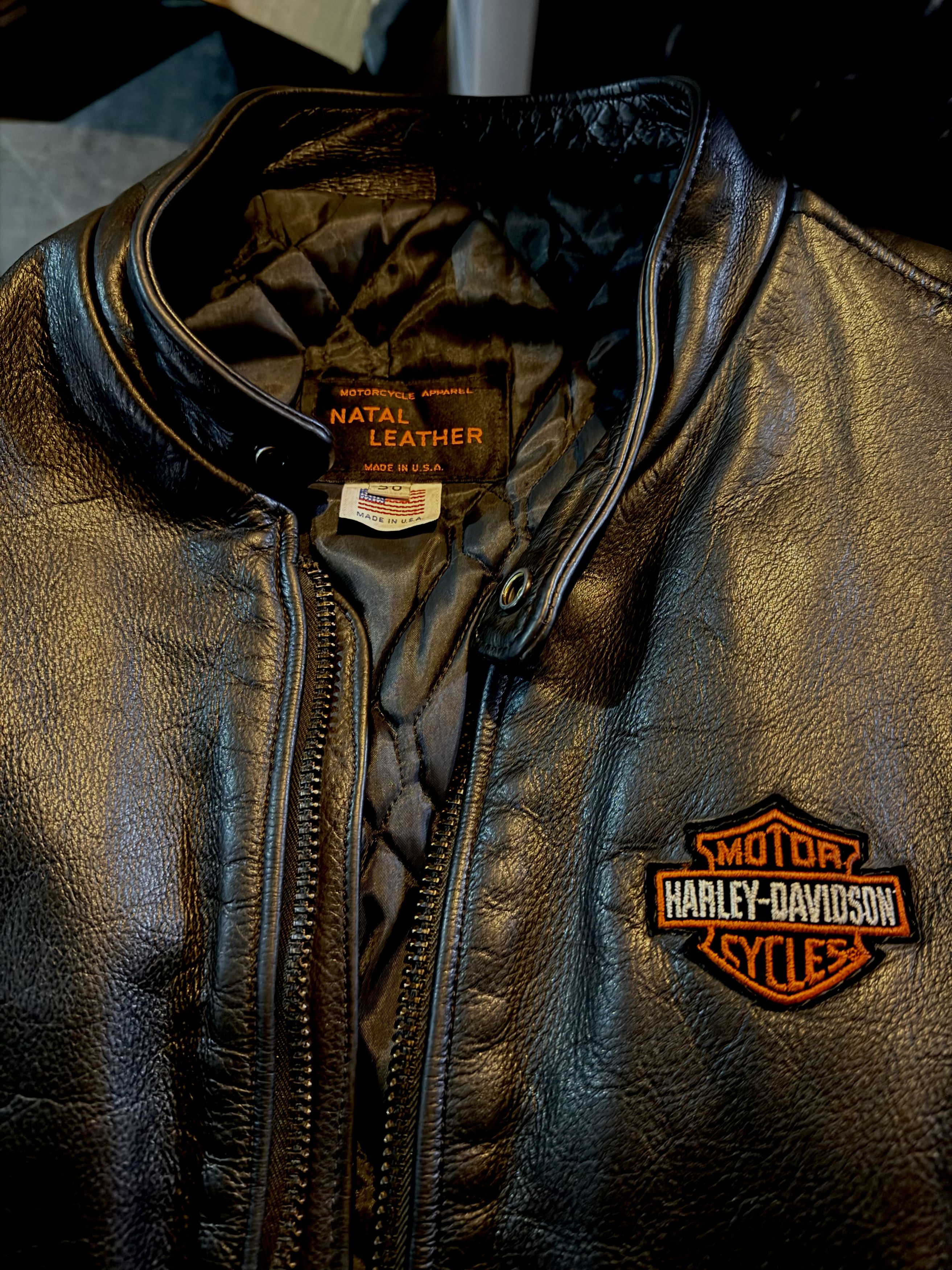 Other Vintage Natal Leather Harley Cafe Racer SZ 48 Excellent!! Size US XXL / EU 58 / 5 - 6 Thumbnail