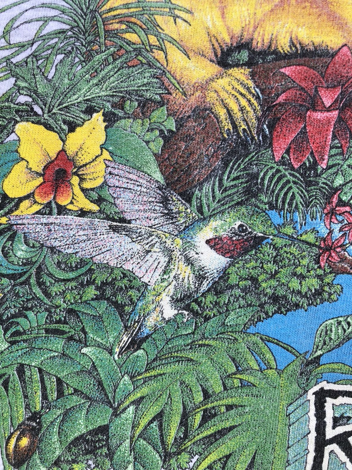 Vintage Vintage 90s Habitat Rainforest Animals Nature Mirror Tshirt Size US XL / EU 56 / 4 - 13 Thumbnail
