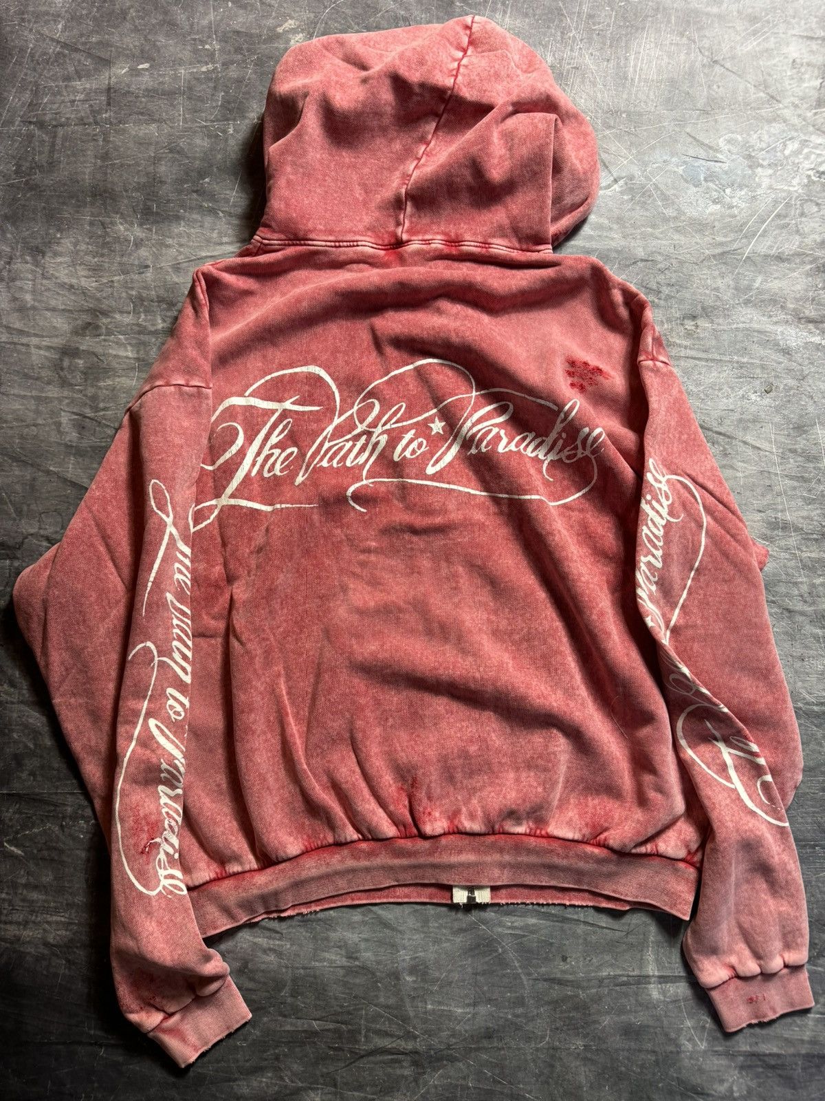 HELLSTAR HELLSTAR Capsule 11 Zip Up Path to Paradise Hoodie in Red Size US XXL / EU 58 / 5 - 2 Thumbnail