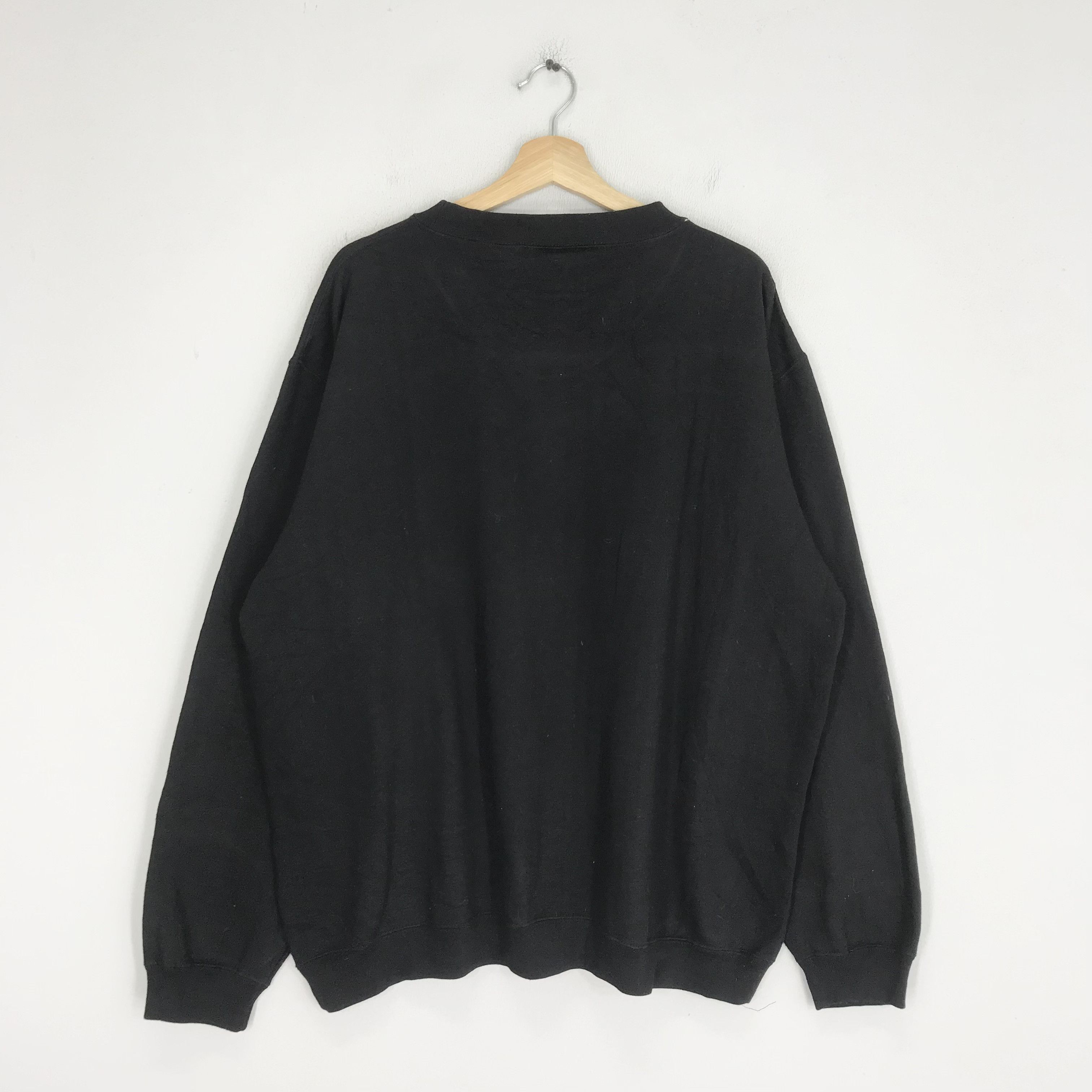 American Eagle Outfitters Vintage 90s Alaska Bald Eagles Black Sweatshirt - 447 Size US XXL / EU 58 / 5 - 2 Thumbnail