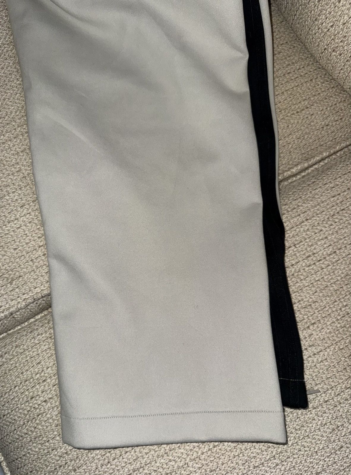 Fear Of God Athletics X Adidas Gray Striped Sweatpants Sz L