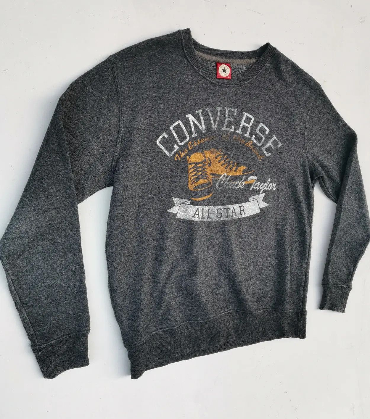 Converse Rare!!! Converse All Star Chuck Taylor Sweatshirt Size US M / EU 48-50 / 2 - 8 Thumbnail
