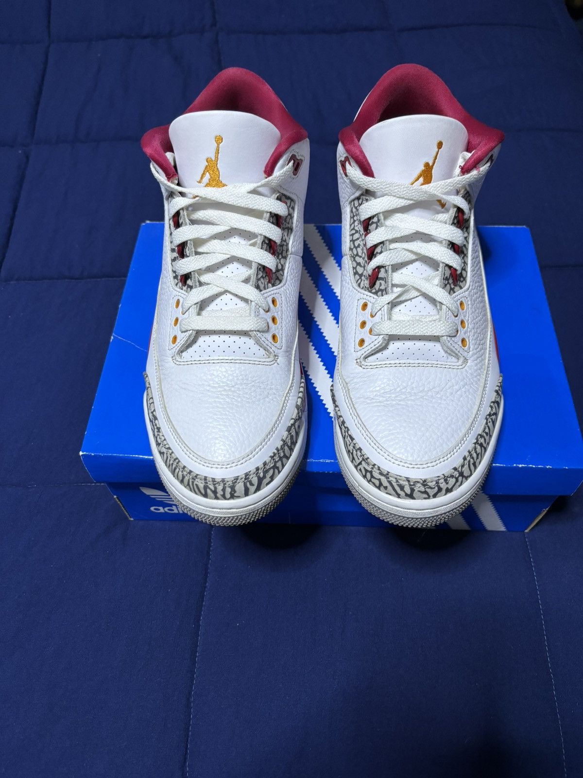 Jordan Brand Jordan 3 Retro Cardinal Red 2022 Size 10.5 Size US 10.5 / EU 43-44 - 2 Thumbnail