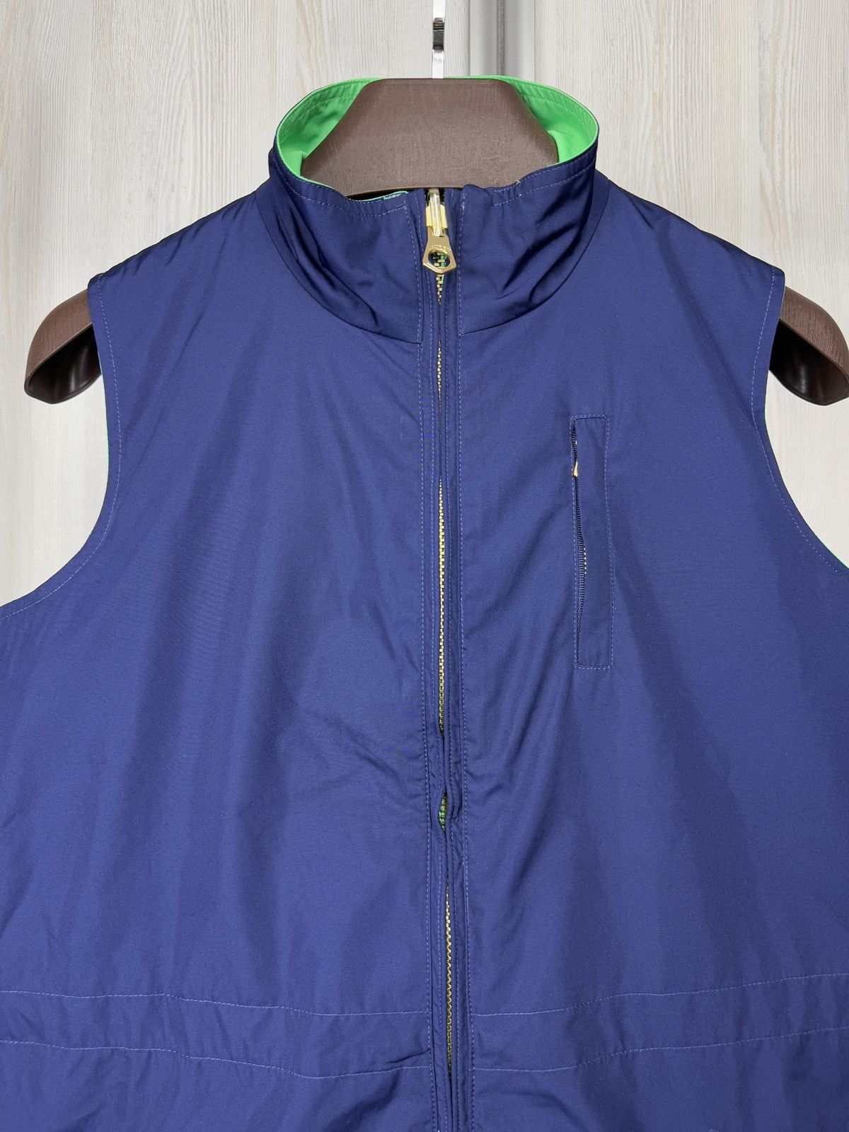 Lauren Ralph Lauren Lauren Ralph Lauren Blue & Green Reversible Zip Front Vest Size L / US 10 / IT 46 - 13 Thumbnail