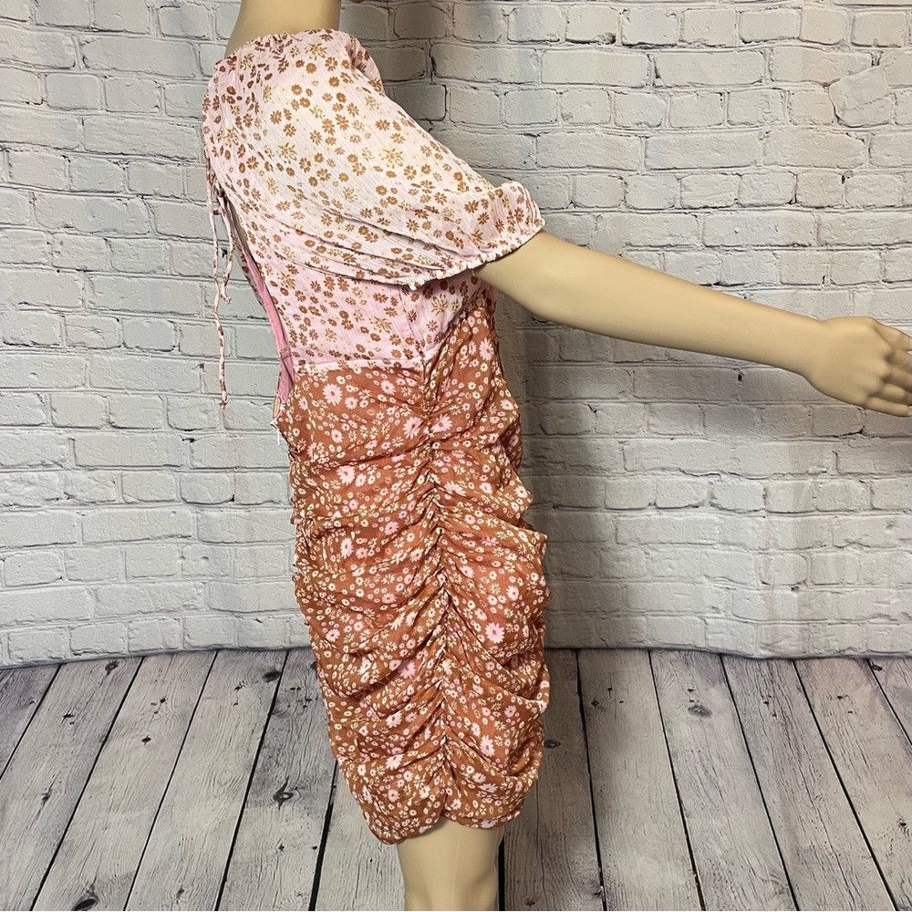 Free People New Free People Tea Primrose Combo Floral Tessa Dress Size Size L / US 10 / IT 46 - 3 Thumbnail