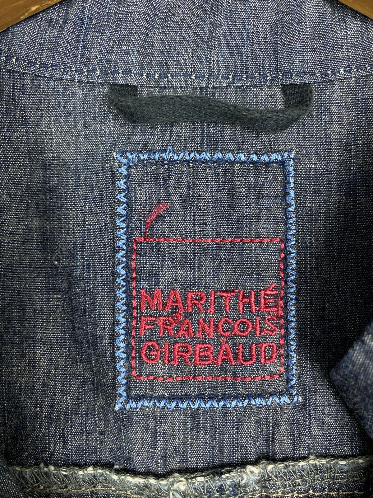 Marithe + Francois Girbaud Rare‼️ Vintage Marithe Francois Girbaud Light Denim Jacket Size S / US 4 / IT 40 - 6 Thumbnail