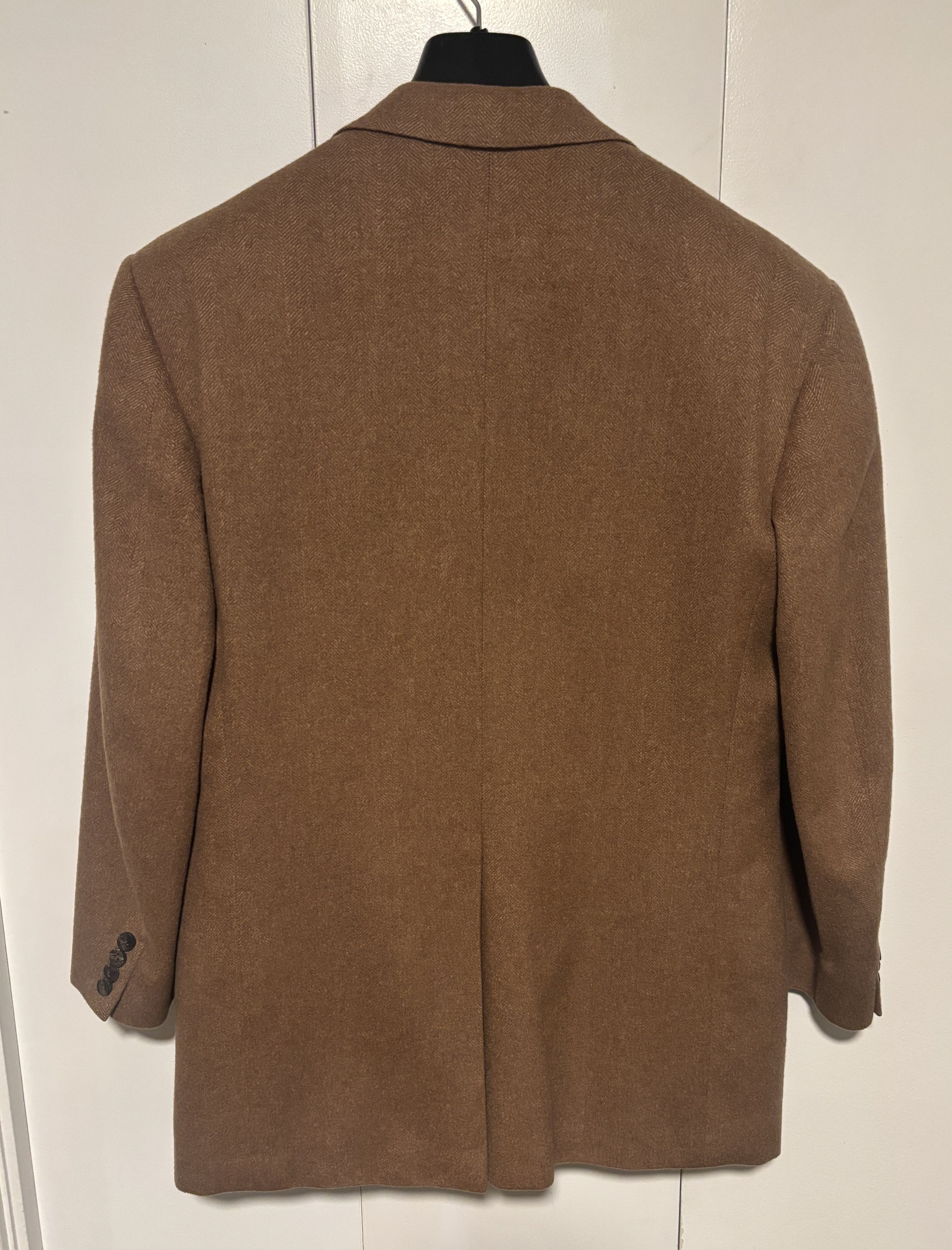 Oxxford Clothes $2000 Camelhair Herringbone Sport Coat / Blazer - 42 Size 42R - 5 Thumbnail