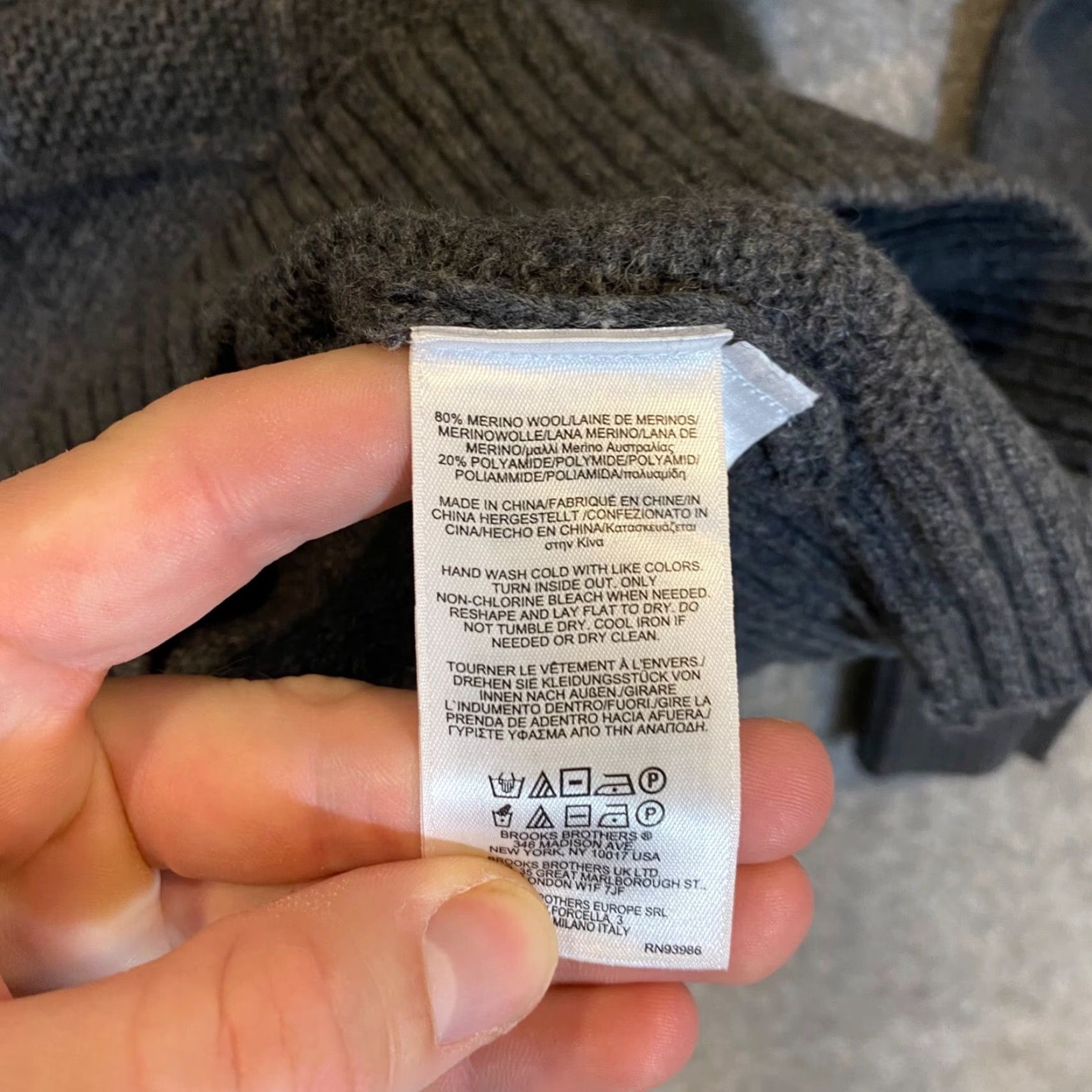 Brooks Brothers Brooks Brothers Sweater Mens Medium Gray Italian Yarn Argyle 1/4 Zip NEW Size US M / EU 48-50 / 2 - 7 Thumbnail