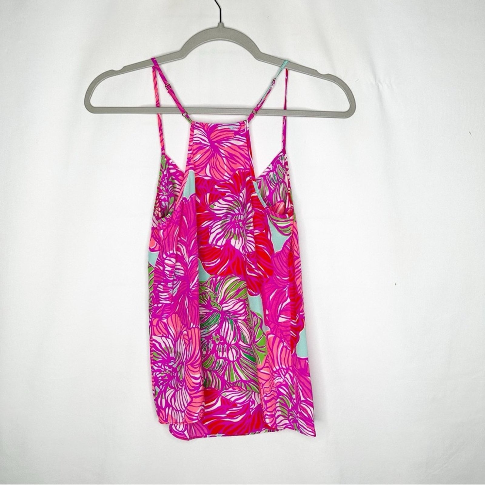Lilly Pulitzer LILLY PULITZER Racer Back Silk Tan Top in Size XXS Size XXS / US 00 / IT 34 - 4 Thumbnail