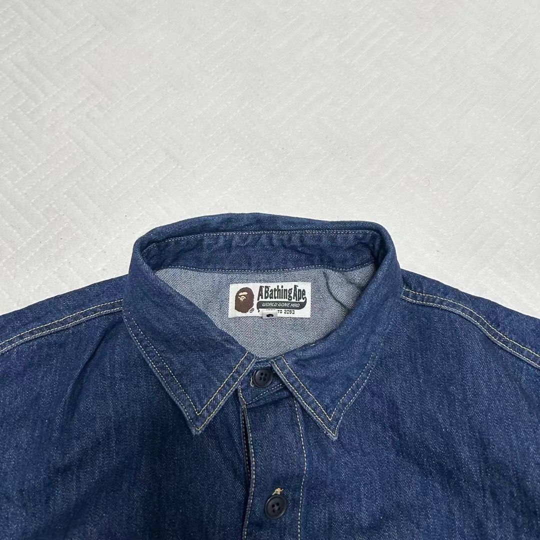 Bape BAPE SHARK DENIM JACKET Size US XL / EU 56 / 4 - 2 Thumbnail