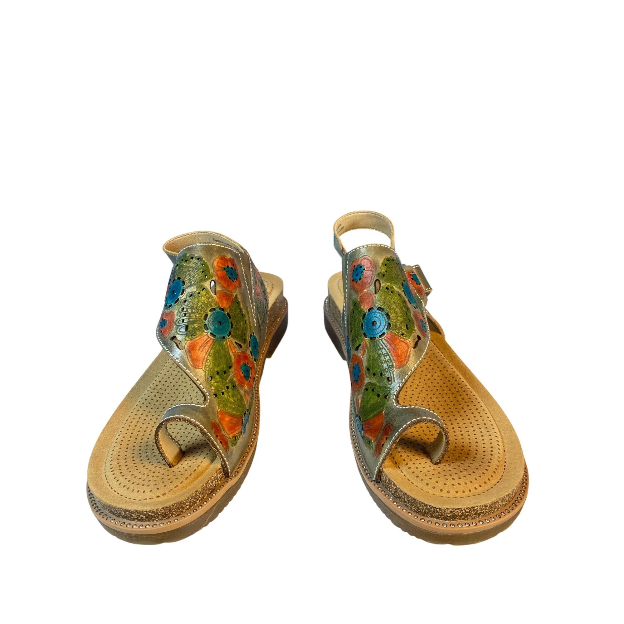 Other New L'Artiste By Spring Step Samya Toe Loop Sandal in Grey M Size US 9 / IT 39 - 13 Thumbnail
