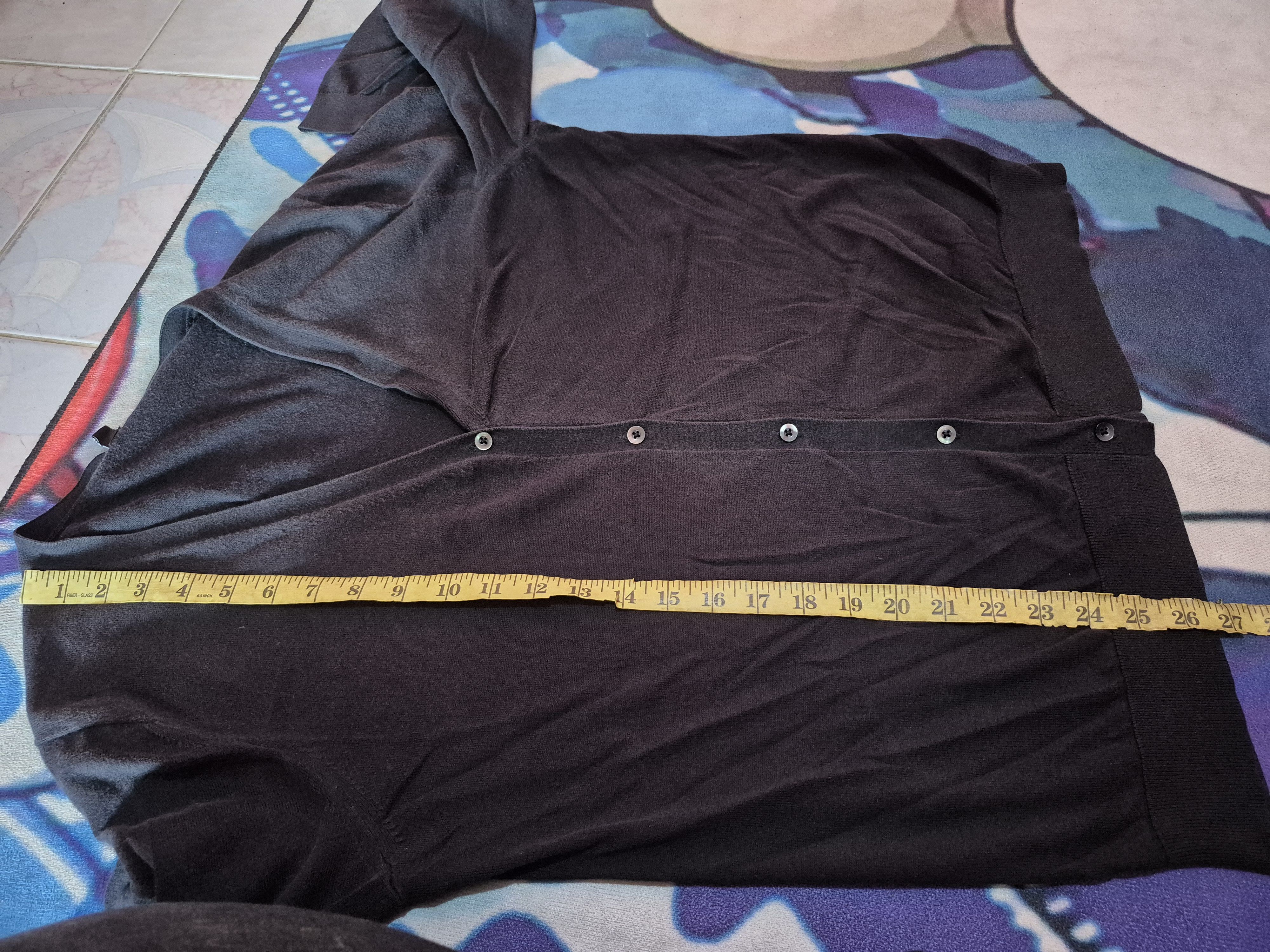 Japanese Brand 🔥 Uniqlo Black Cardigan Sweater Knitwear Size 3XL / US 20-22 - 9 Thumbnail
