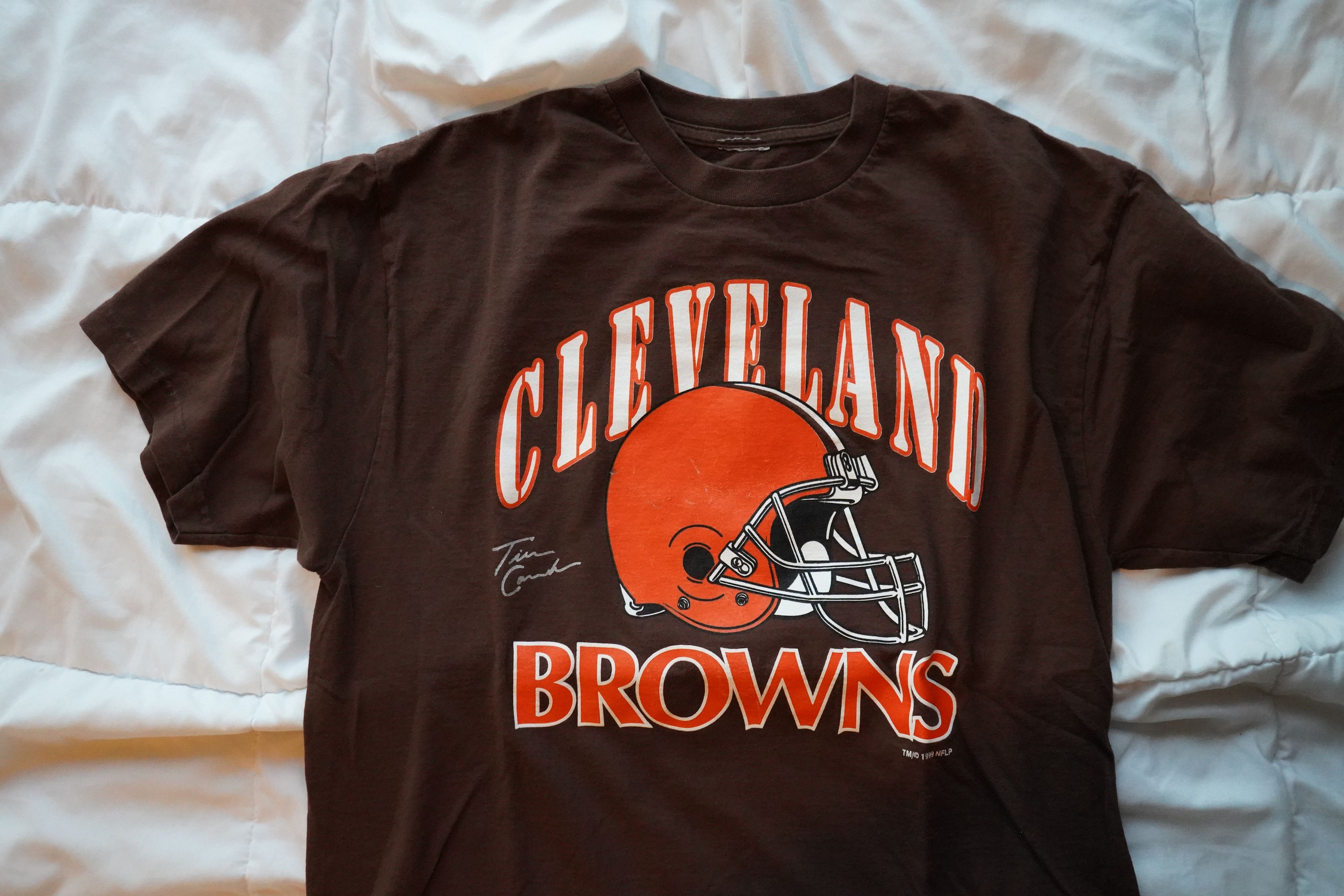 Vintage Vintage Tim Couch Browns Graphic Tee Size XL Size US XL / EU 56 / 4 - 2 Thumbnail