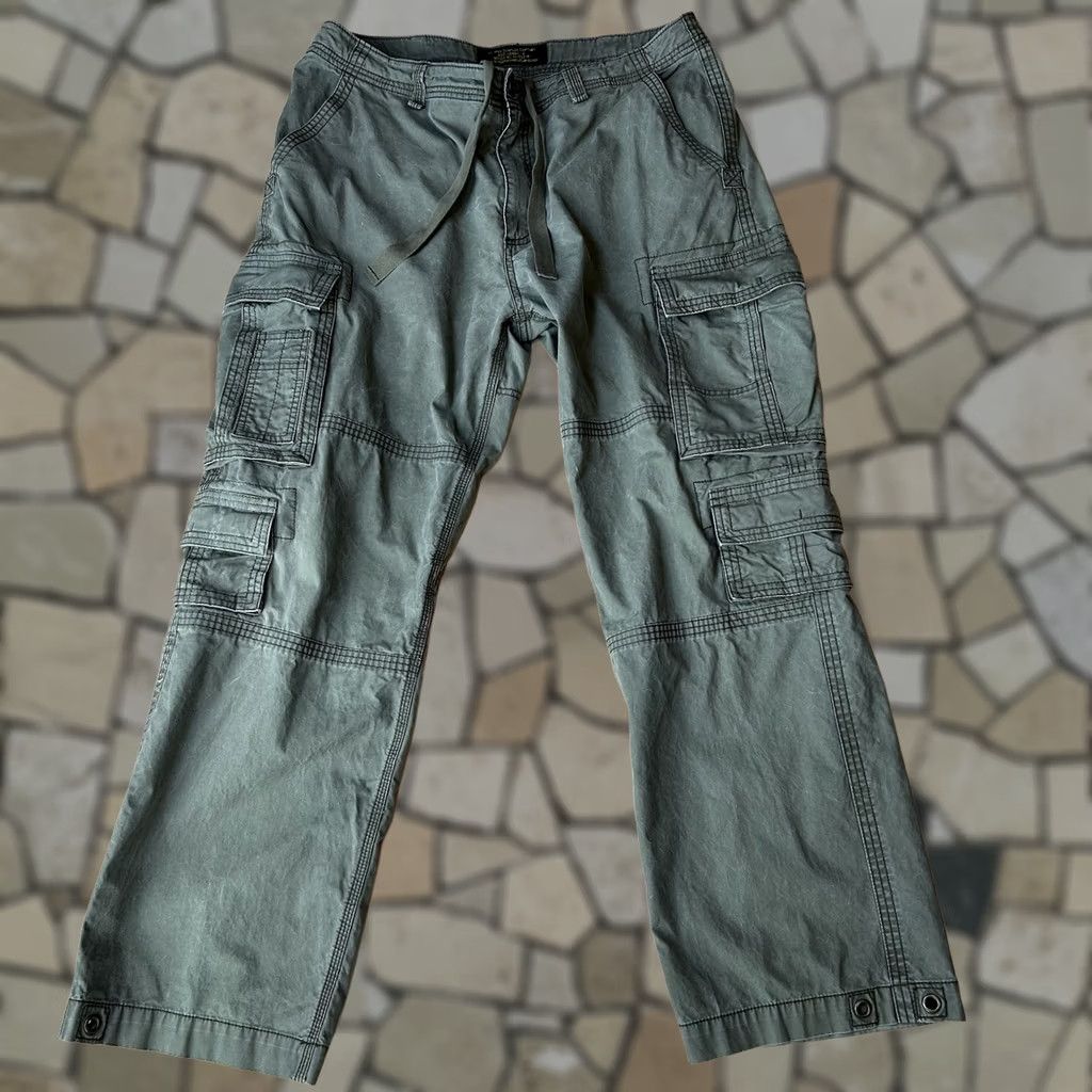 Old Navy VINTAGE Old Navy Surplus Co. Cargo Twill Pants Cargo Baggy Men's 36x30 Green Cotton Twill 36x30 Baggy Mens Size US 30 / EU 46 - 1 Thumbnail