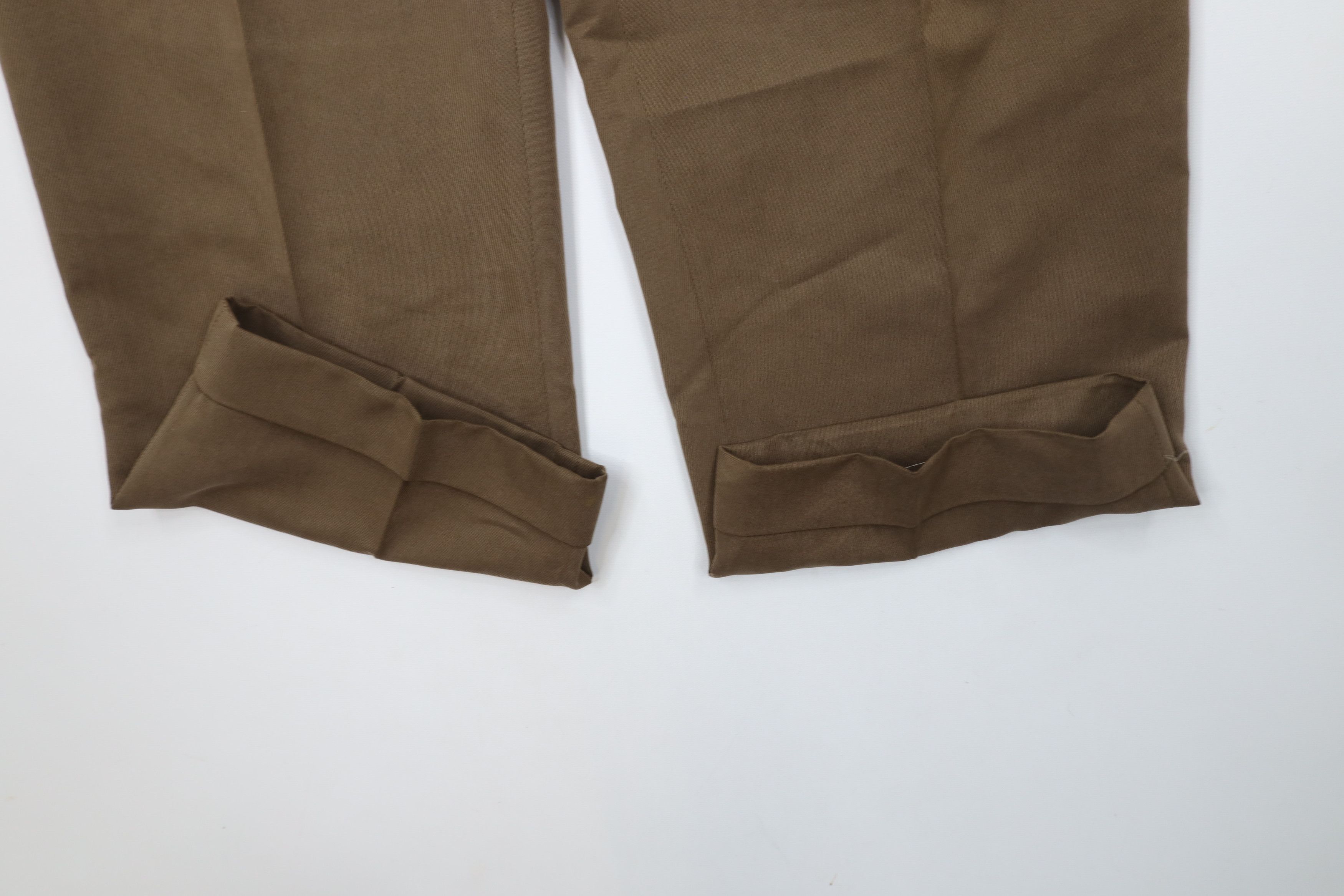 Vintage Vintage 90s Streetwear Pleated Wide Leg Whipcord Chino Pants Size US 34 / EU 50 - 5 Thumbnail