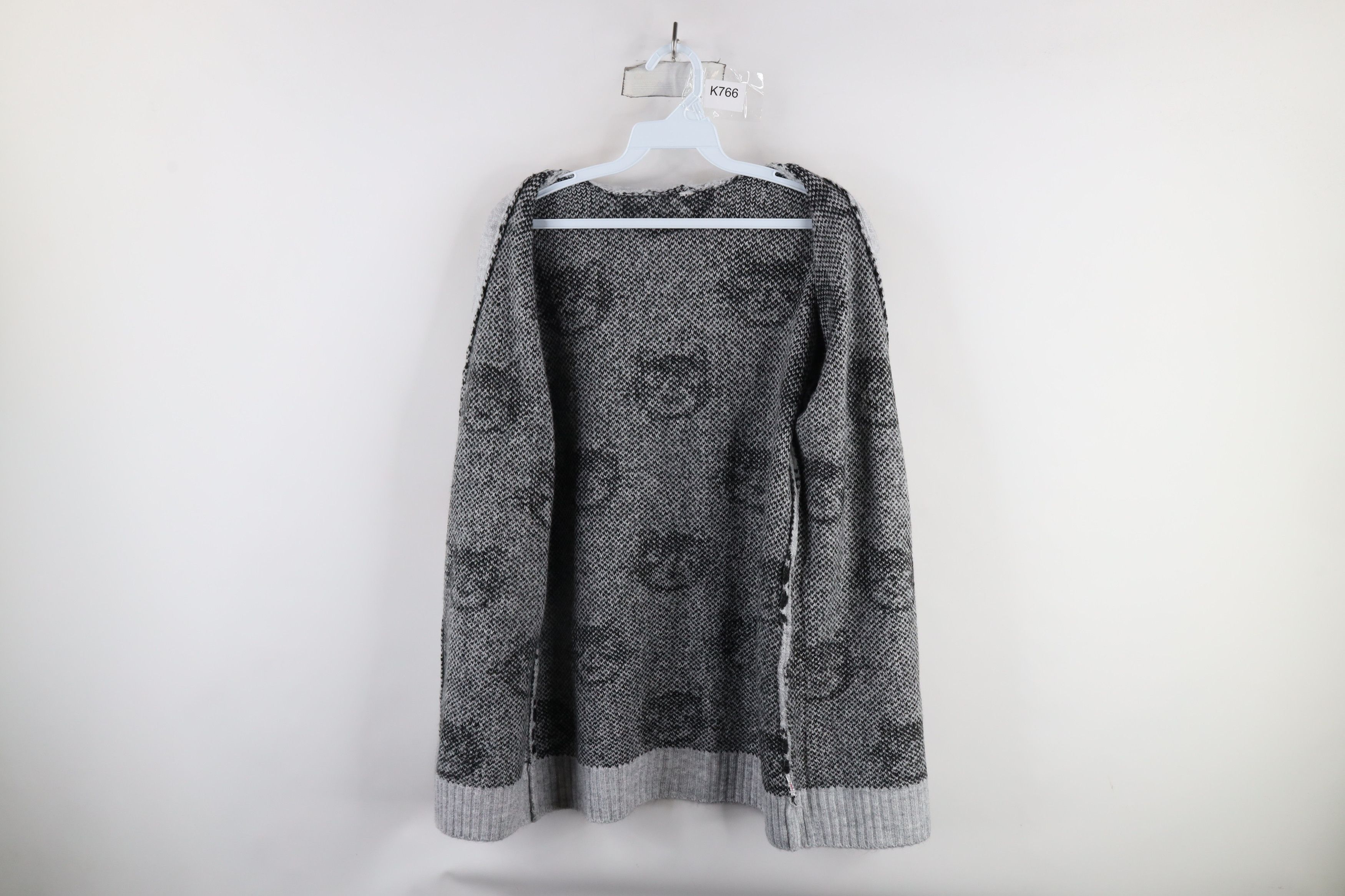 Vintage Vintage 90s Streetwear Print Open Front Cardigan Sweater Size M / US 6-8 / IT 42-44 - 8 Thumbnail
