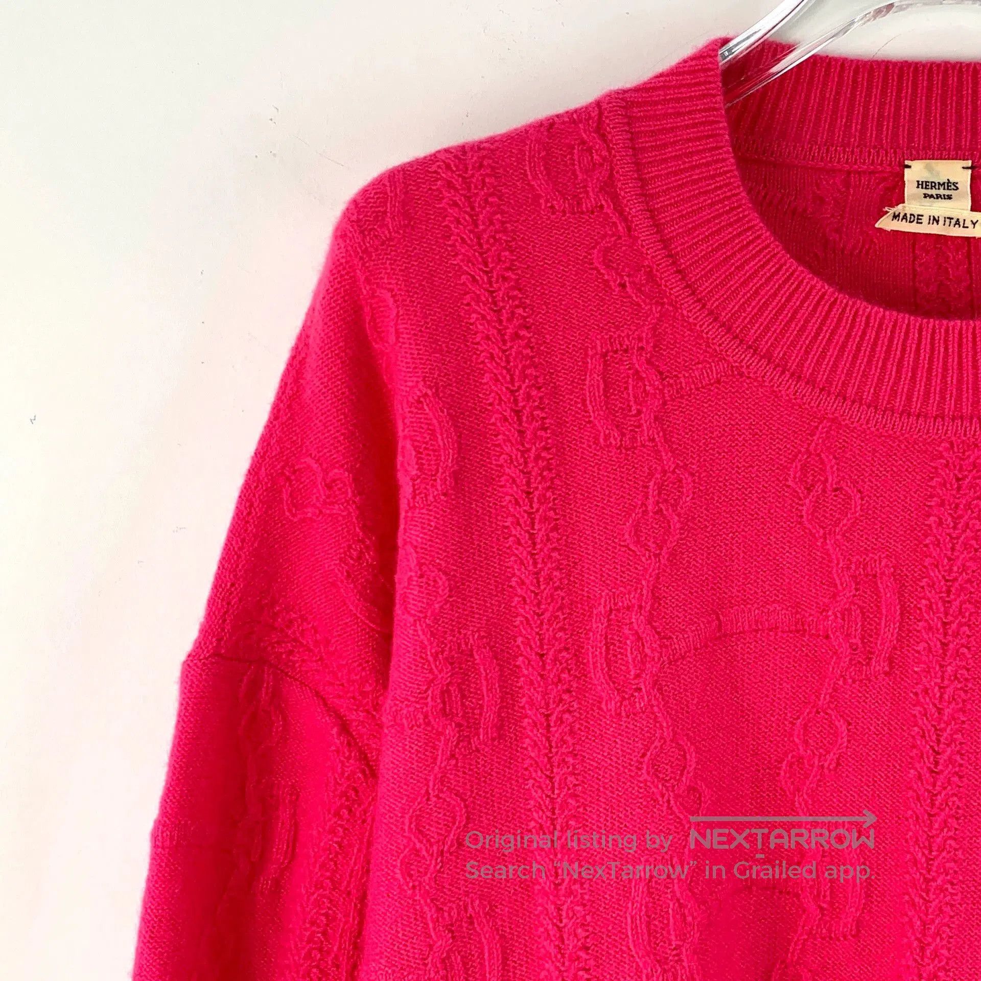 Hermes hermes red wool long sleeve knit sweater. Size US S / EU 44-46 / 1 - 3 Thumbnail