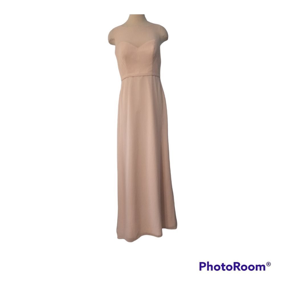 Other Symphony Of Venus Sheer Chiffon Covers Sweatheart Bodice Gown Blush Sze 12 Blush Size XL / US 12-14 / IT 48-50 - 13 Thumbnail