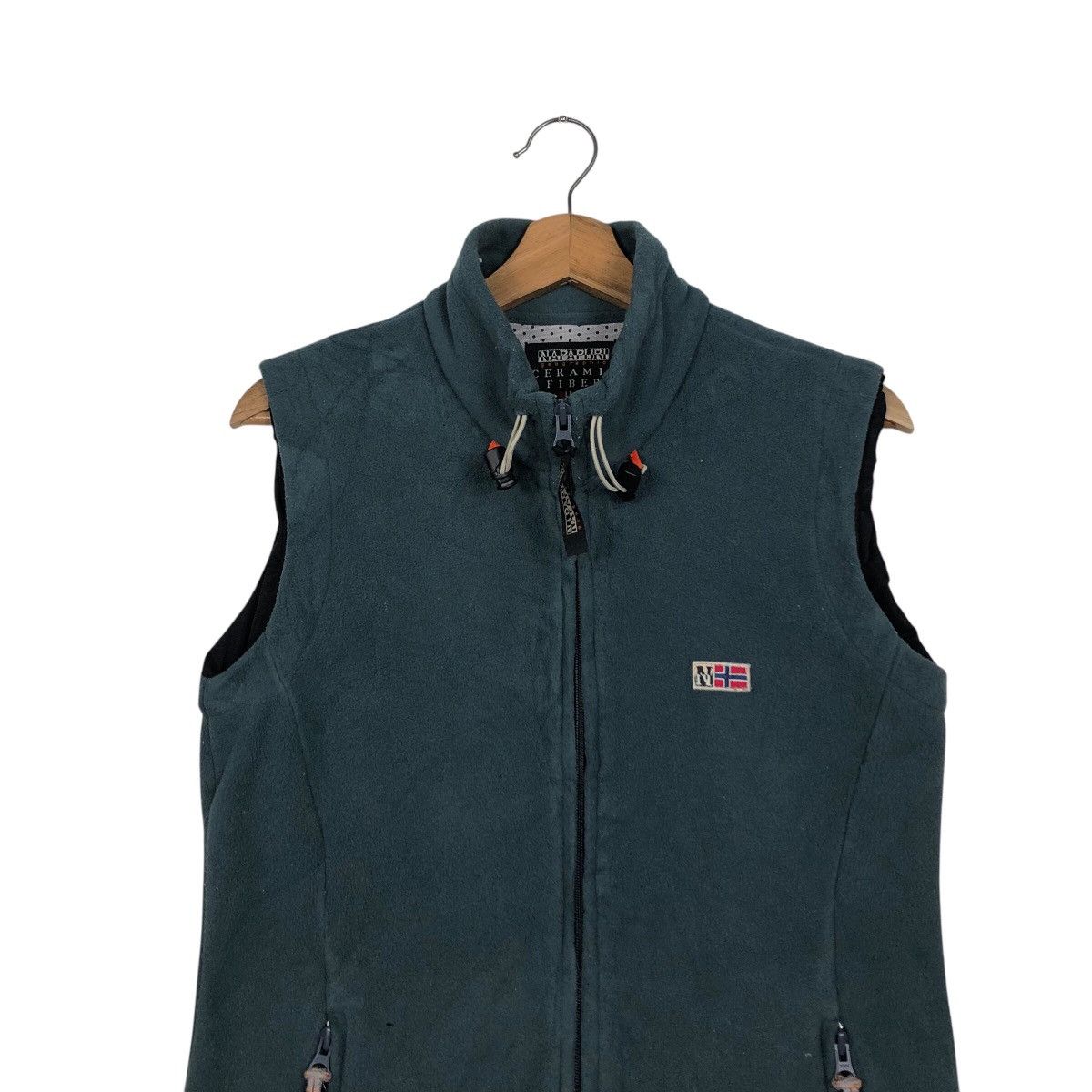 Japanese Brand 📌Vintage Fleece Sherpa Vest Jacket Napapijri Size US S / EU 44-46 / 1 - 4 Thumbnail