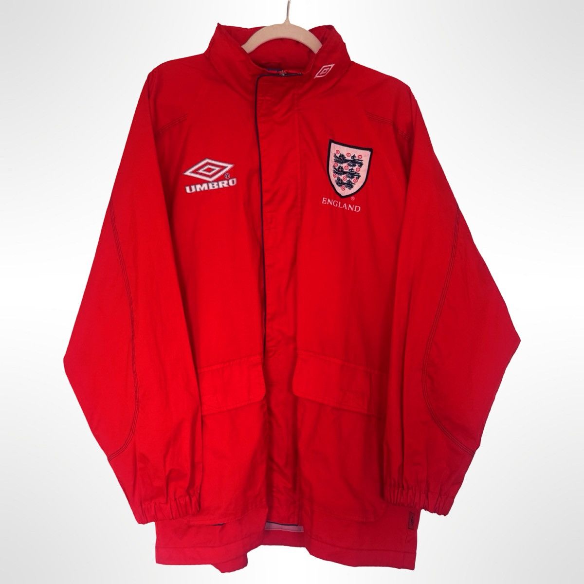 Umbro Umbro Team England soccer red windbreaker jacket Size US S / EU 44-46 / 1 - 1 Thumbnail