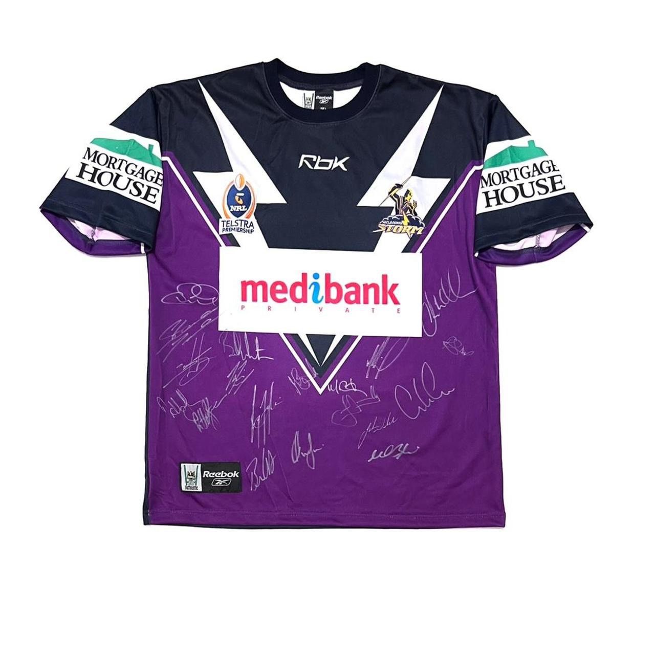 Reebok NRL MELBOURNE STORM REEBOK JERSEY SIGNED Size US L / EU 52-54 / 3 - 1 Thumbnail