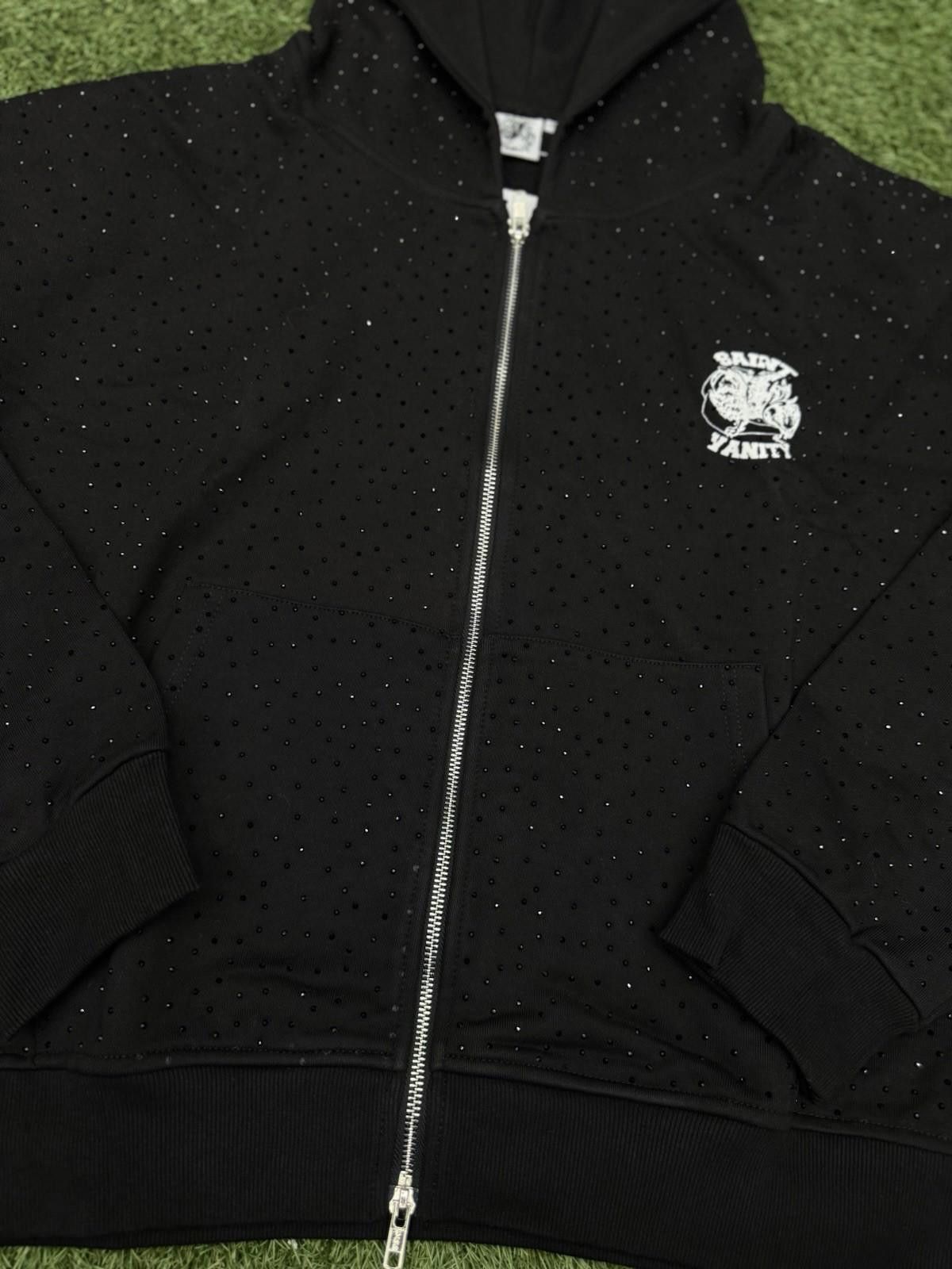 Saint Vanity Size Small - Saint Vanity Hoodie Black Rhinestone Zip Up Size US S / EU 44-46 / 1 - 3 Thumbnail