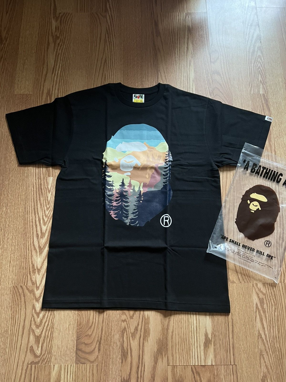 Bape Bape "Camping" Big Ape Head Tee Size US XL / EU 56 / 4 - 1 Thumbnail