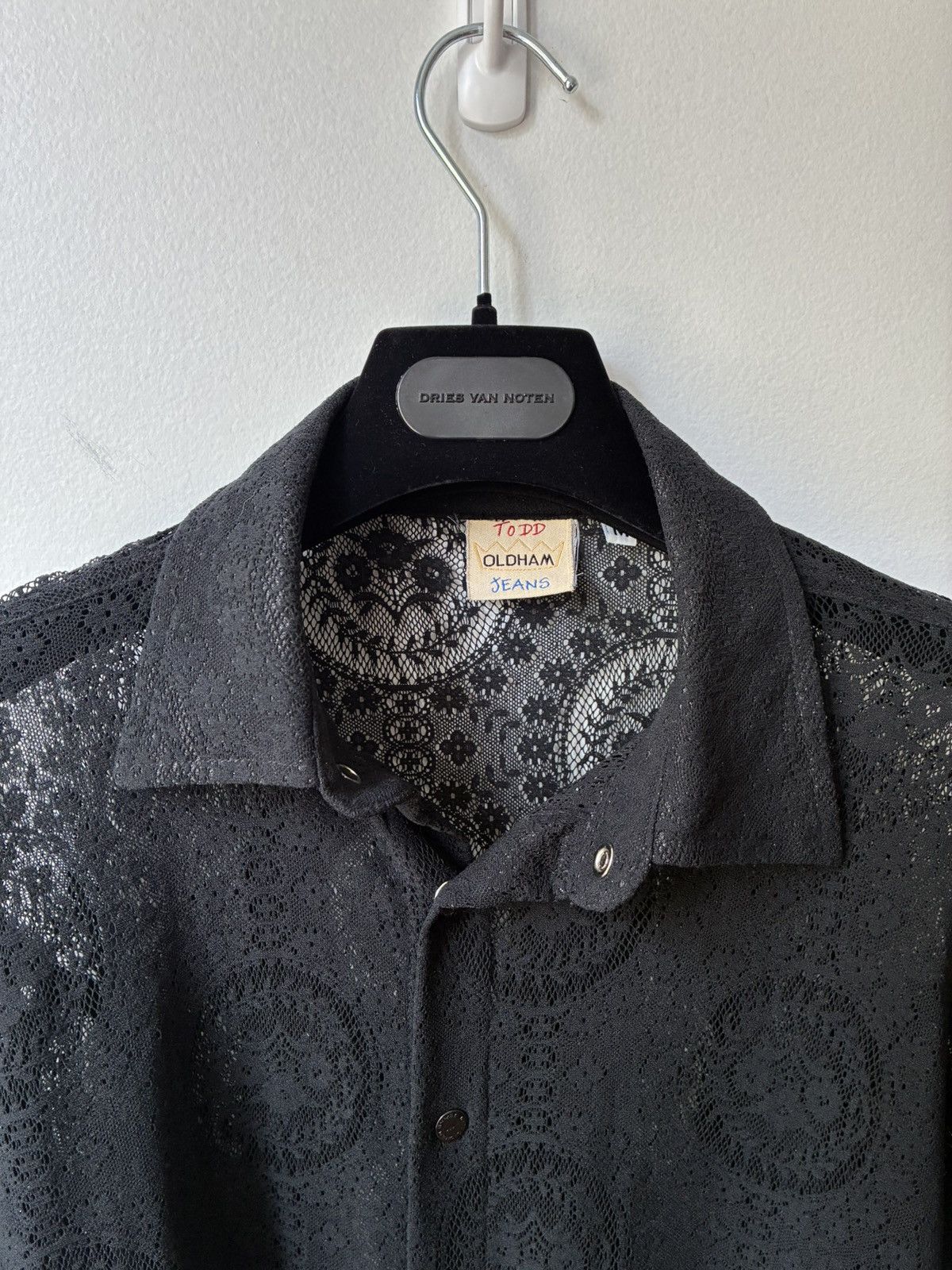Todd Oldham Todd Oldham Vintage 1990’s Lace Snap Button Blouse Size M / US 6-8 / IT 42-44 - 13 Thumbnail