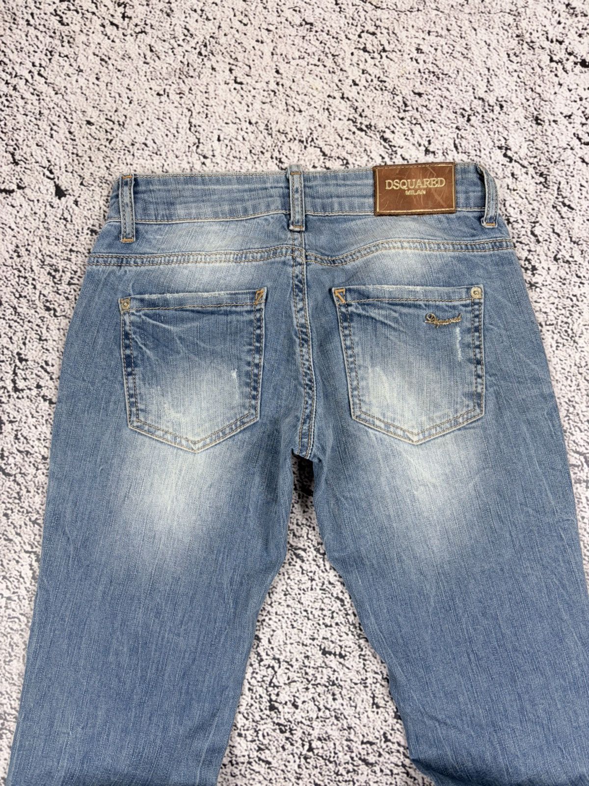 Dsquared2 Dsquared2 Distressed Slim Low Rise Jeans Size 26 Size 26" / US 2 / IT 38 - 10 Thumbnail
