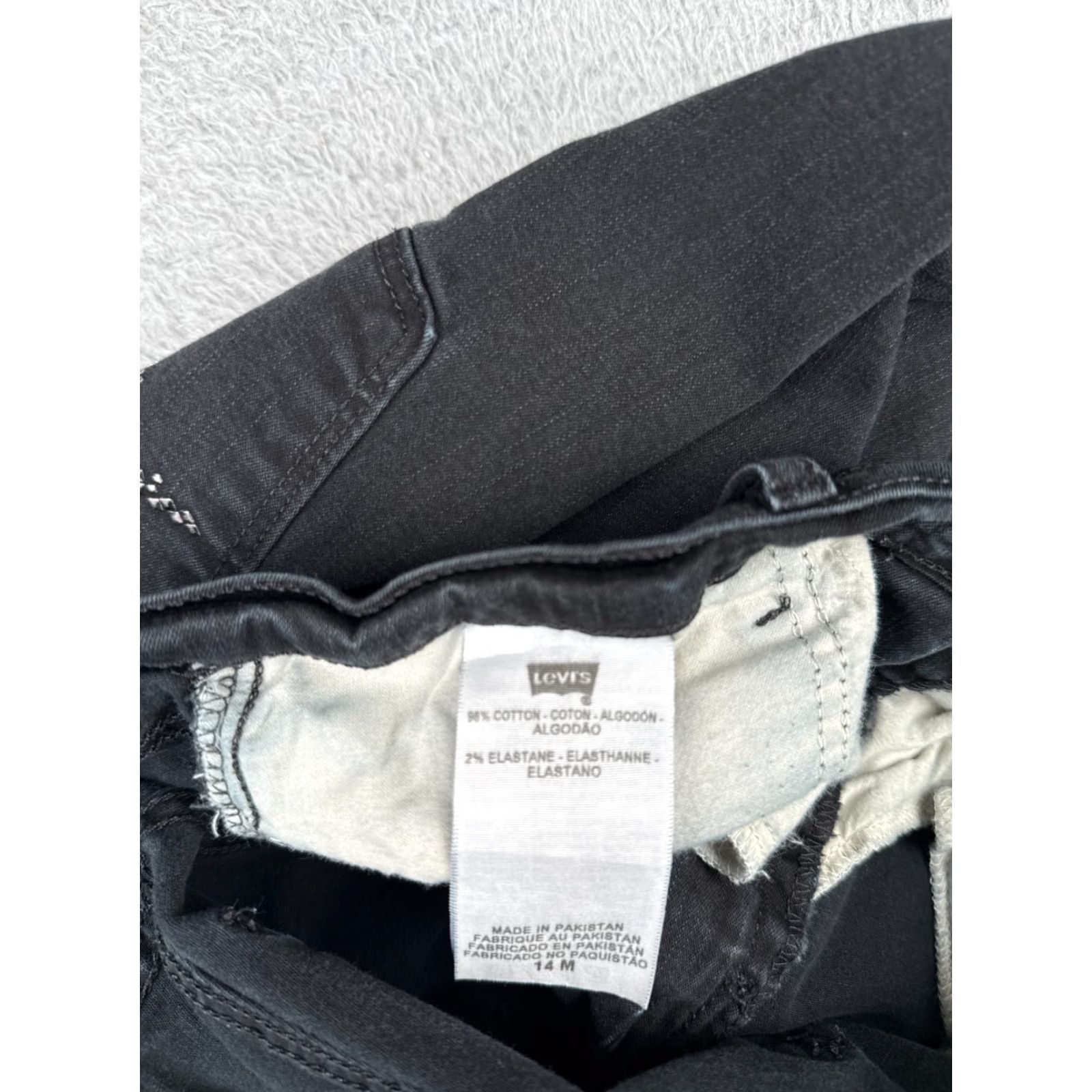 Levi's Levis Jeans Women 14 Black Denim 512 Boot 32x30 Premium Perfectly Slimming Size 36" / US 14 / IT 50 - 7 Thumbnail