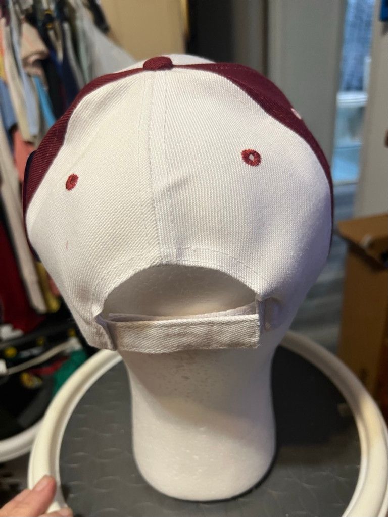 Other Men's YESHIMAOYE Alabama Baseball Cap One Size White Maroon Size ONE SIZE - 3 Thumbnail