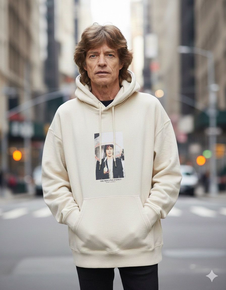 Band Tees The Rolling Stones Mick Jagger Photo Sweatshirt Size US XL / EU 56 / 4 - 2 Thumbnail