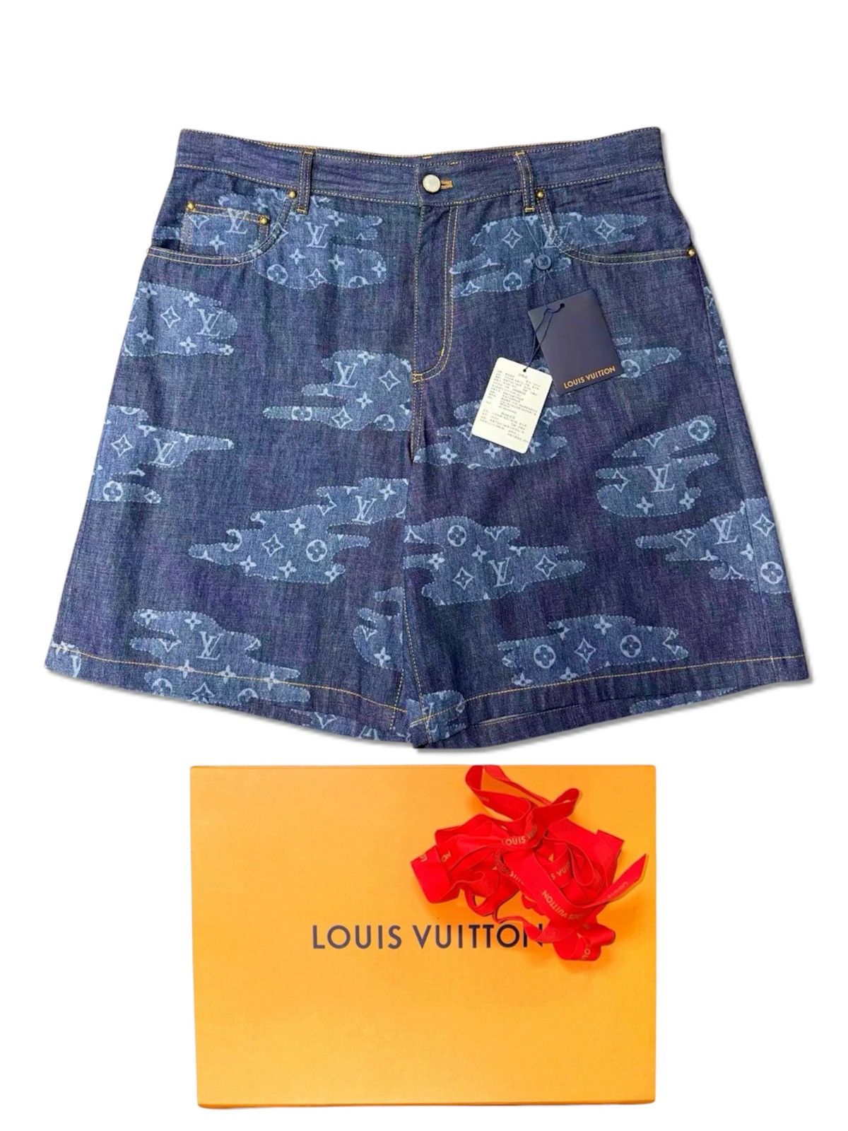 Louis Vuitton Louis Vuitton Monogram Workwear Denim Shorts | Grailed