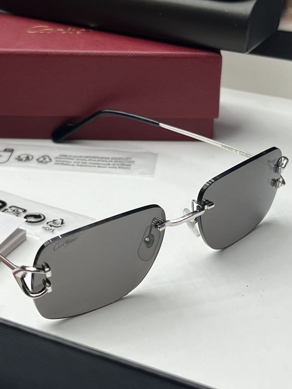 Cartier Cartier Rimless Wires Sunglasses Size ONE SIZE - 1 Thumbnail