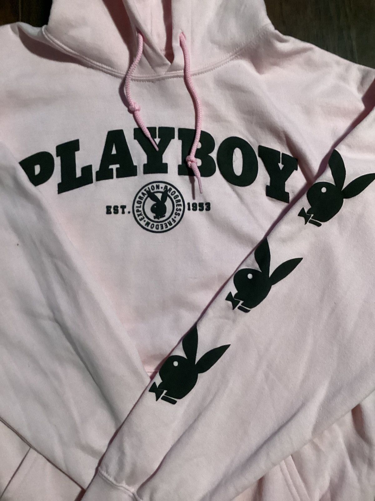 Playboy Pink playboy hoodie Grailed