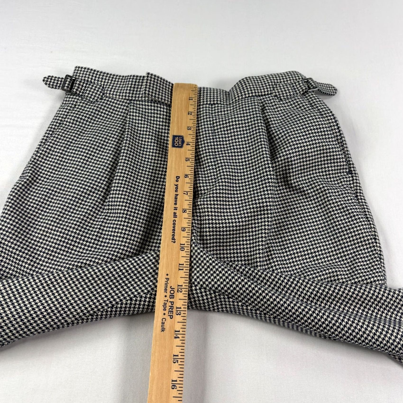 Reiss Reiss Pants Mens 30x26 Beige Blue Herringbone Dress Slacks Pleated 30 Size US 30 / EU 46 - 7 Thumbnail