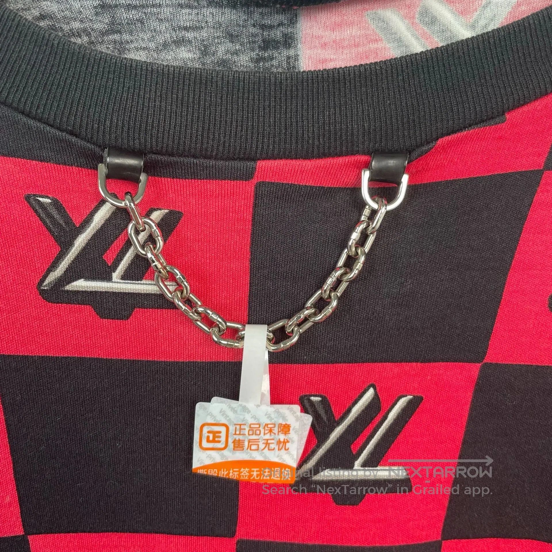 Louis Vuitton Louis Vuitton Black Red Check Short Sleeve Dress. Size M / US 6-8 / IT 42-44 - 4 Thumbnail