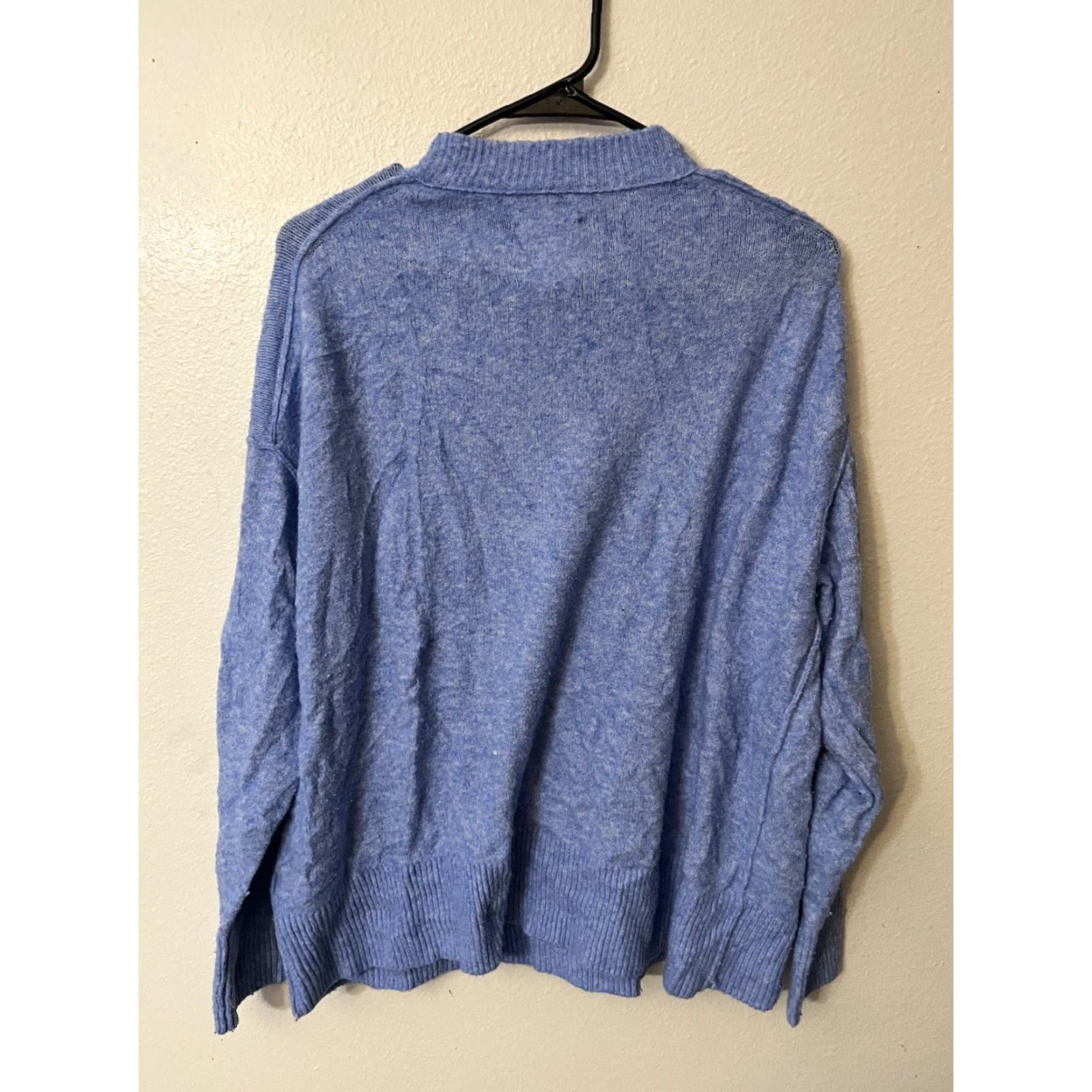 Vintage Aerie Sweater Womens Small Light Blue Long Sleeve Mock Neck Preppy Pullover Size S / US 4 / IT 40 - 3 Thumbnail