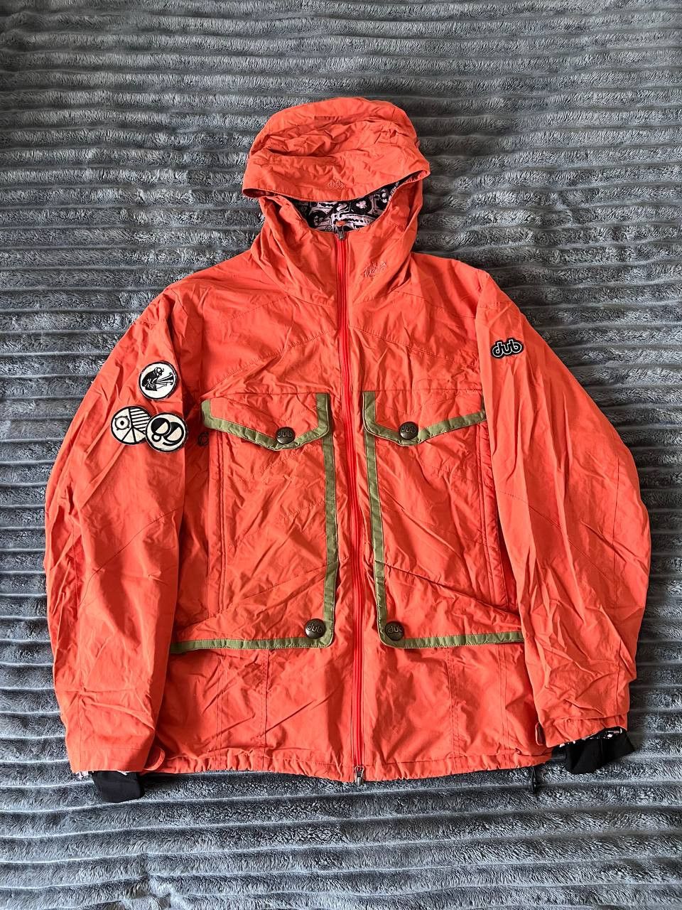 image of Archival Clothing x Vintage Dub Multipocket Jacket in Orange, Men's (Size XL)