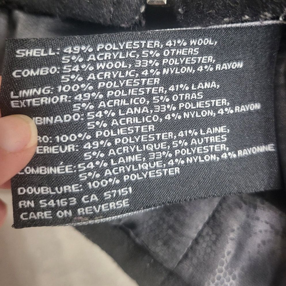 Guess Guess Wool Blend Black & White Jacket Zipper Metal Trim - XL Size XL / US 12-14 / IT 48-50 - 6 Thumbnail